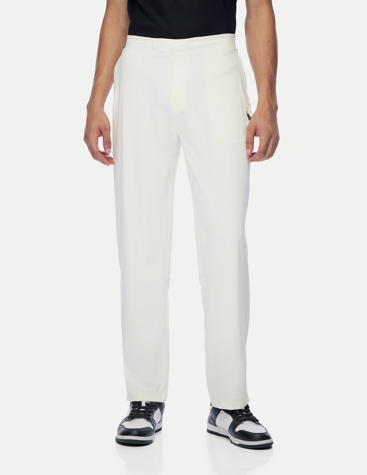 Mid Rise Regular Fit Active Track Pants White - U.S. Polo Assn. India | Large