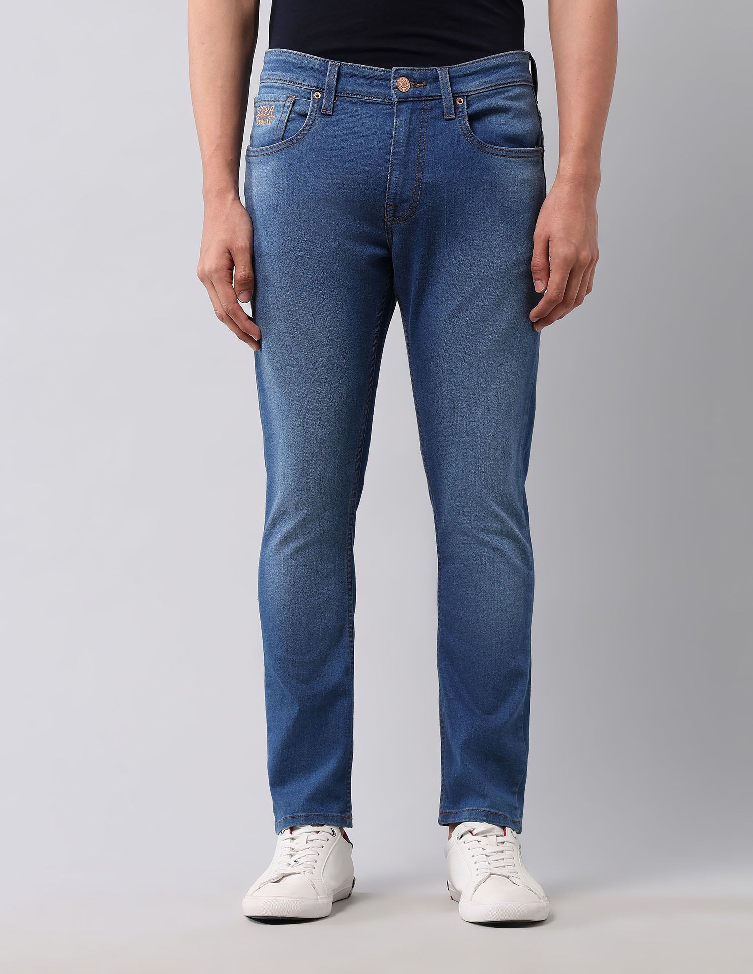 Henry Tapered Fit Blue Jeans Med Blue - U.S. POLO ASSN. | Large