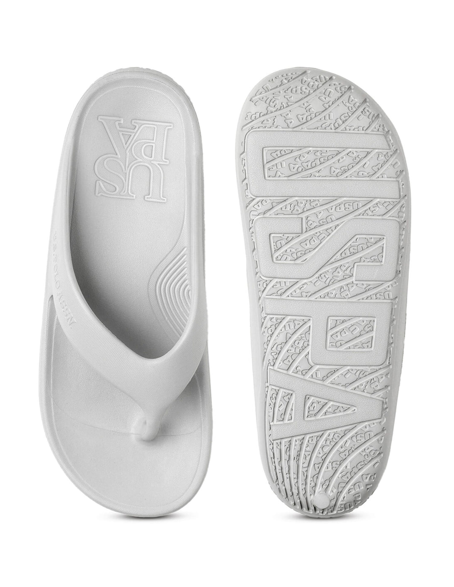 Men Axel Beige Foam Walk Flip Flop Beige - U.S. Polo Assn. India | Large