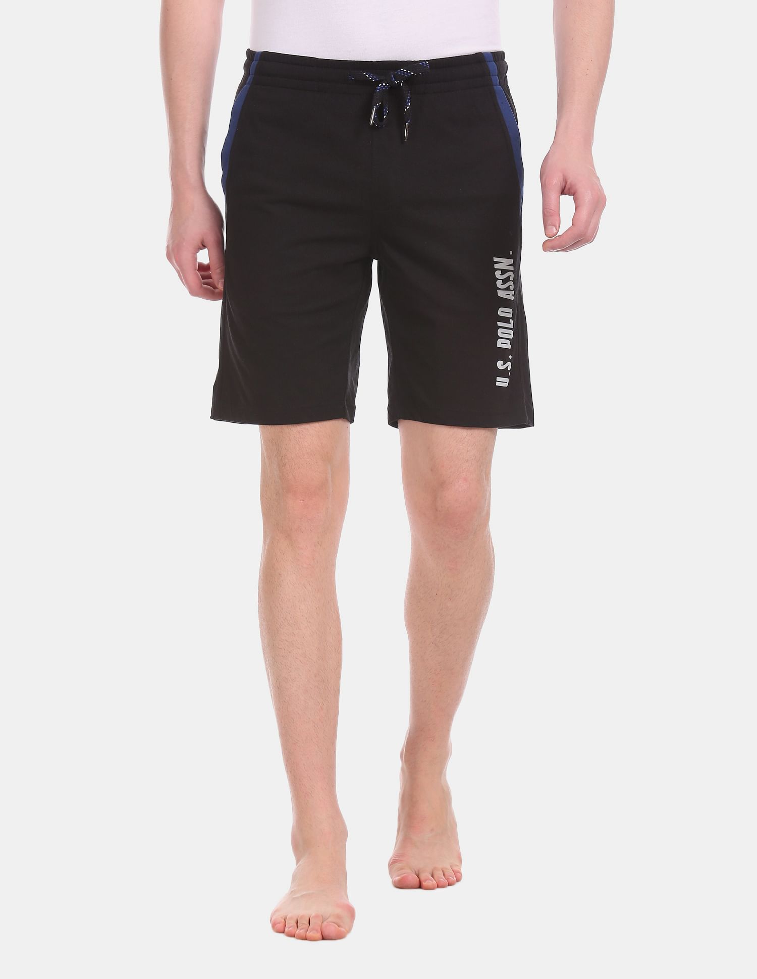Comfort Fit Cotton Polyester I668 Shorts - Pack Of 1 Black - U.S. POLO ASSN. | Large