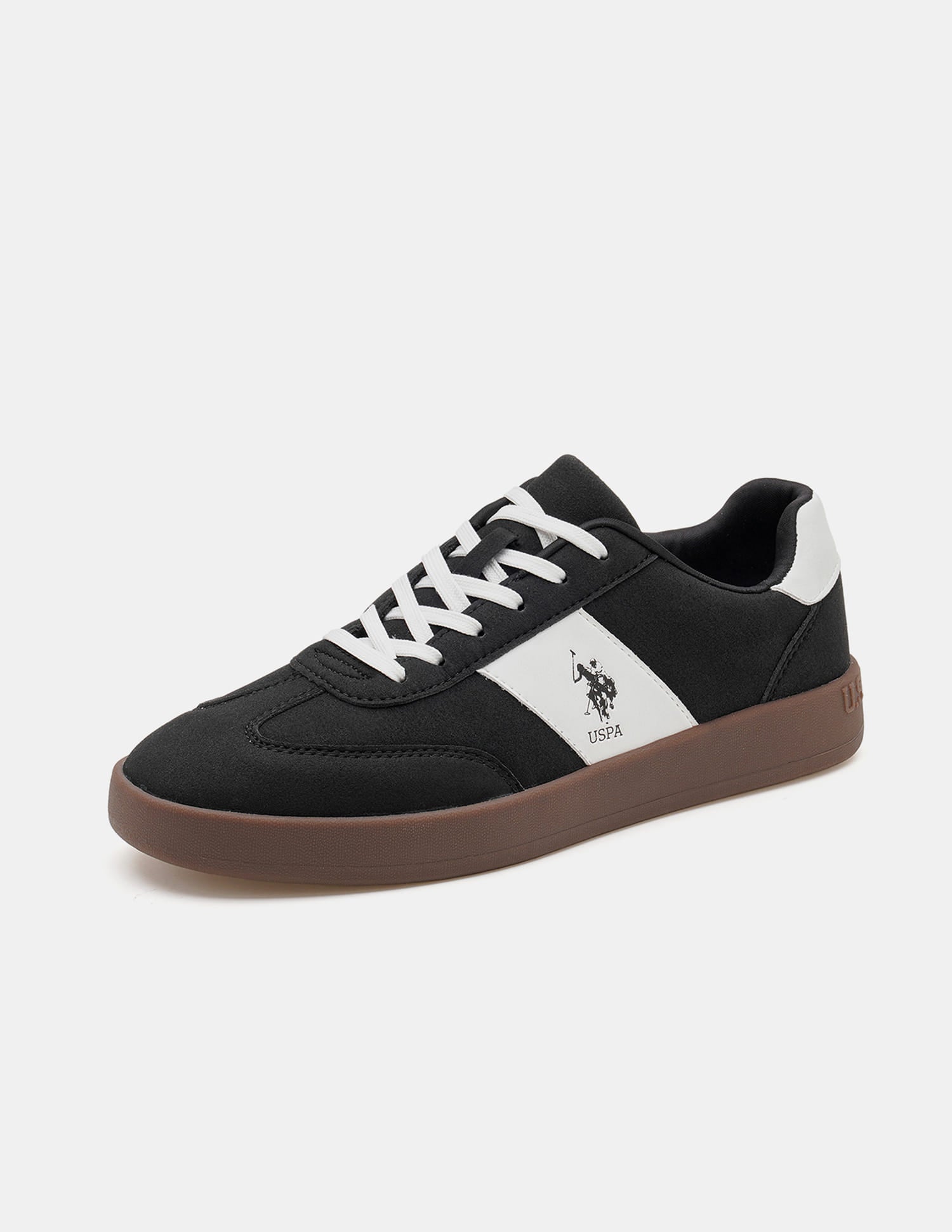 Men Colour Blocked Suede Skylar 2.0 Sneakers Black - U.S. Polo Assn. India | Large