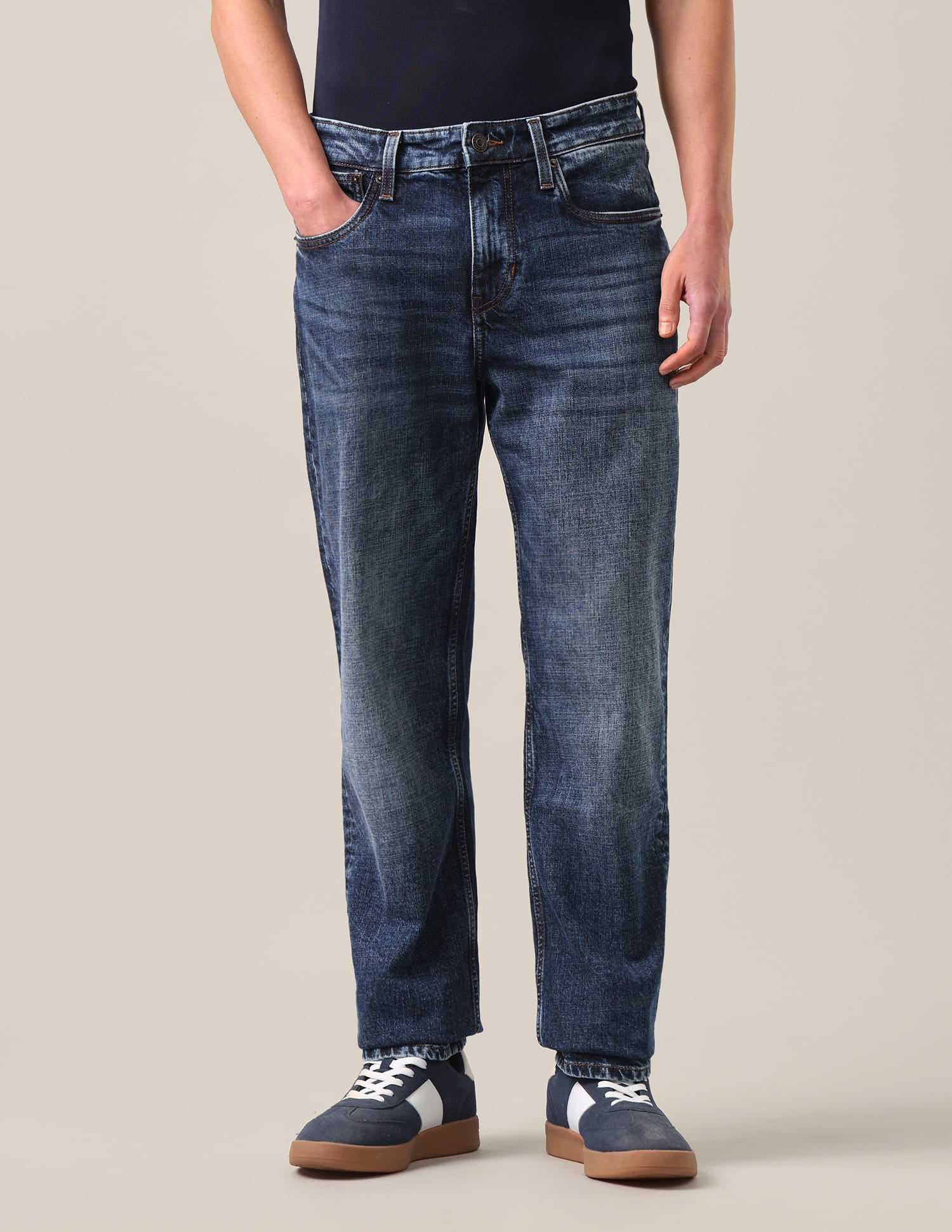 Shawn Relaxed Fit Jeans Dark Blue - U.S. Polo Assn. India | Large