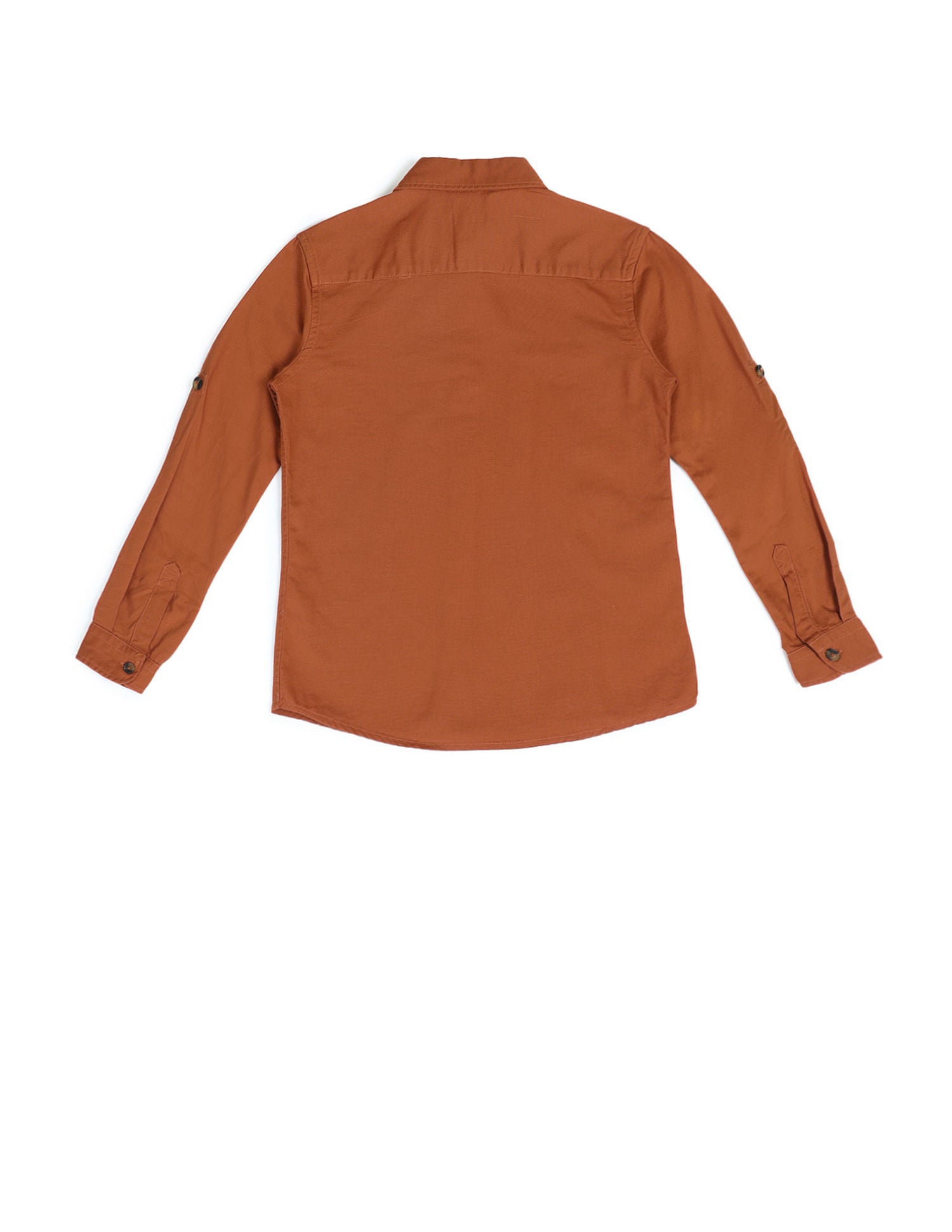 Dobby Regular Fit Solid Shirt Rust - U.S. POLO ASSN. | Large