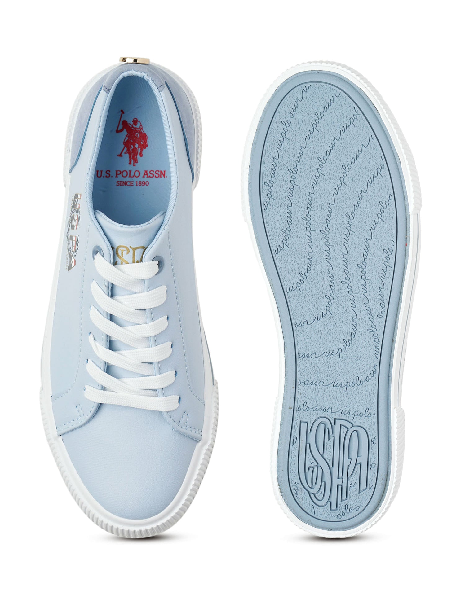 Women Hollie Colour Block Sneakers Blue - U.S. Polo Assn. India | Large