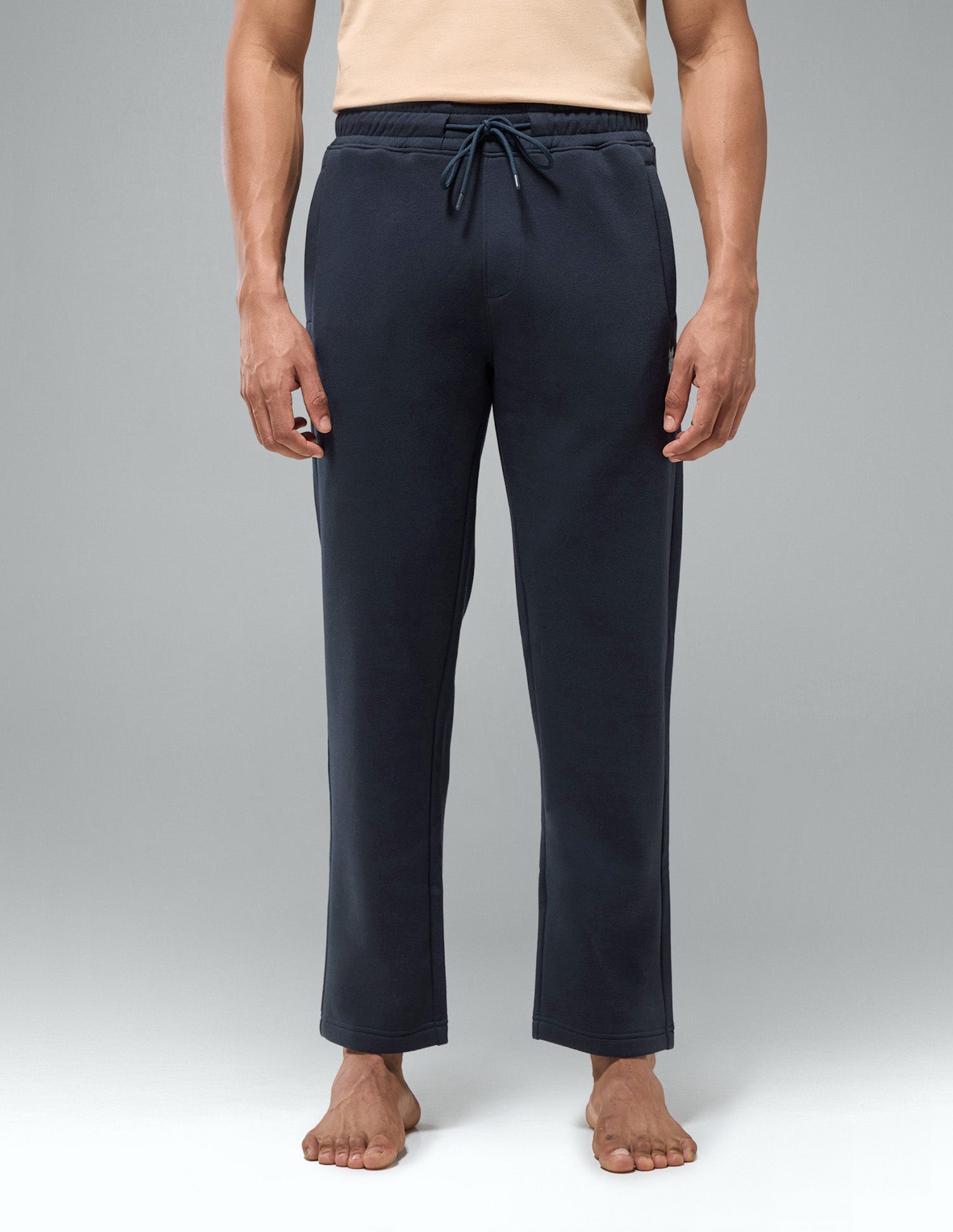 Cotton Fleece Relaxed Fit LR007 Track Pants Navy - U.S. Polo Assn. India | Large