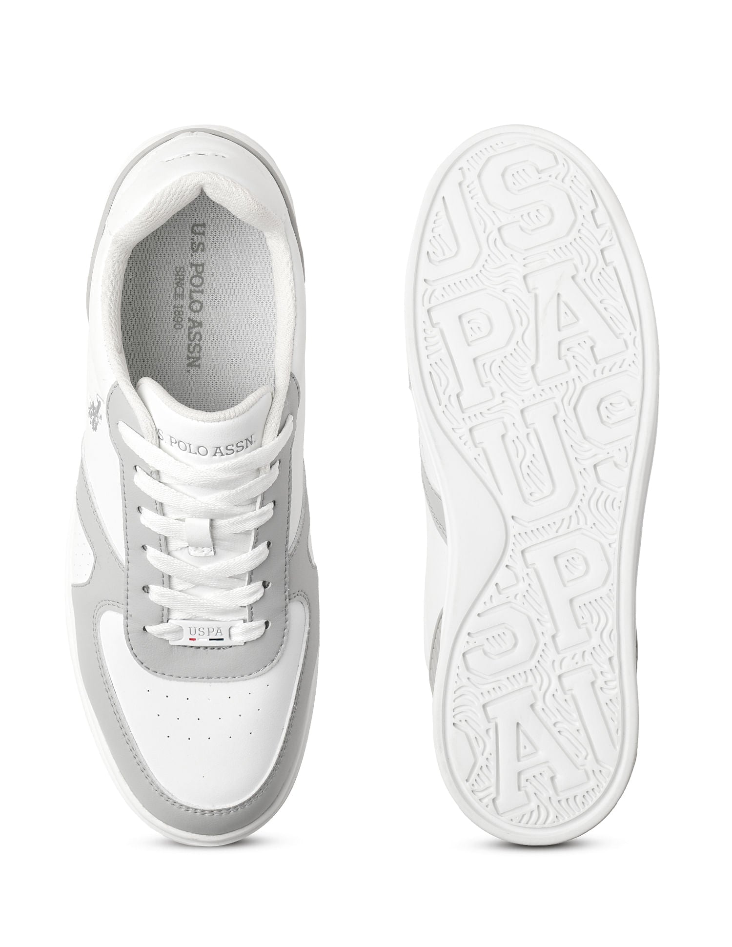 Men Nebo Colourblocked Sneakers Grey - U.S. POLO ASSN. | Large