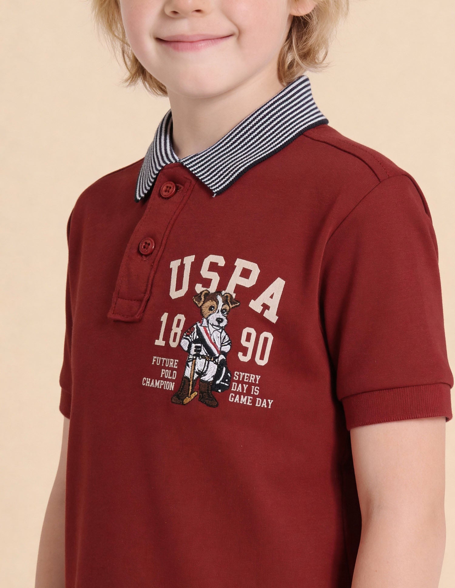 Graphic Printed Regular Fit Polo Shirt Red - U.S. Polo Assn. India | Large