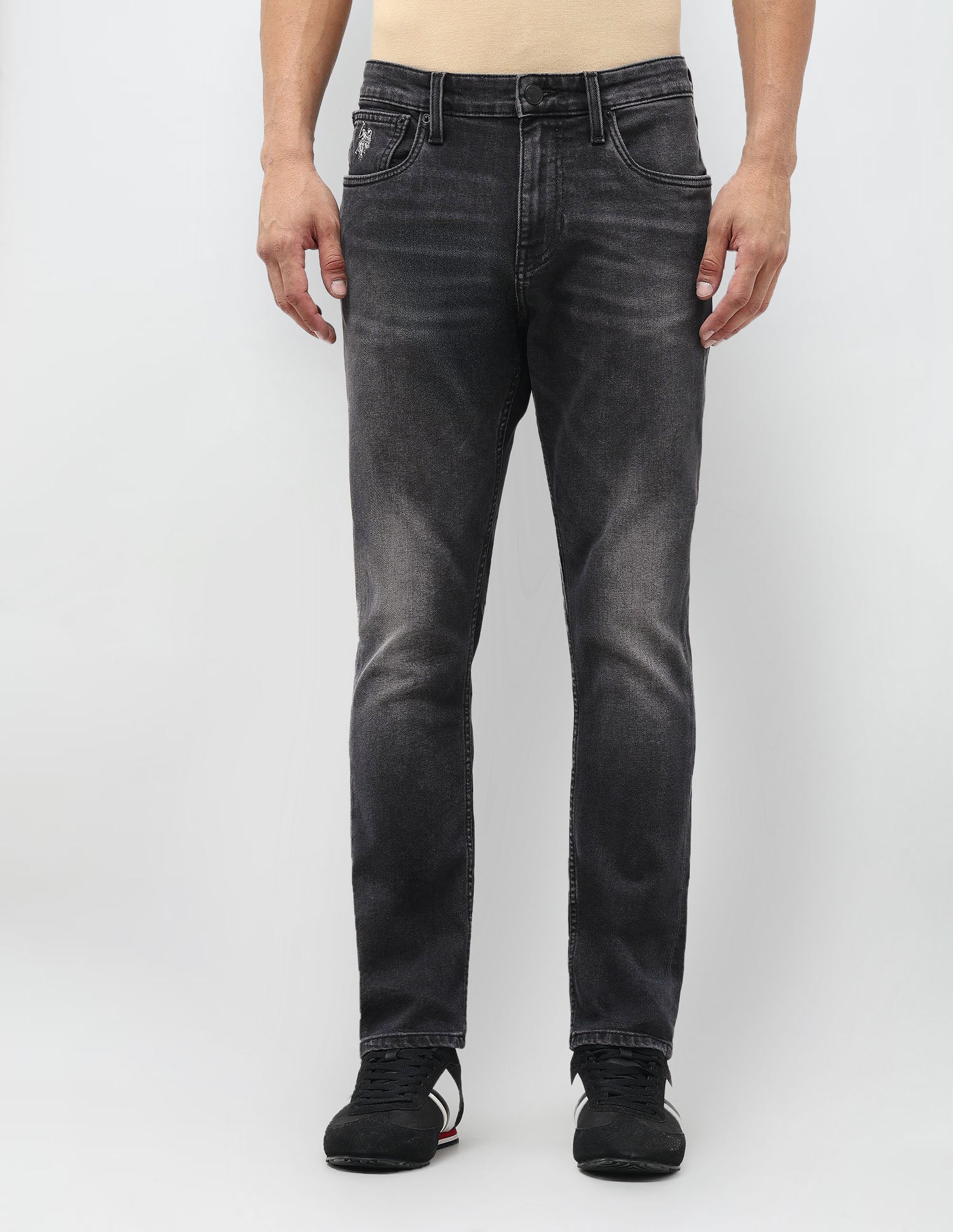 Henry Tapered Fit Black Jeans Black - U.S. POLO ASSN. | Large