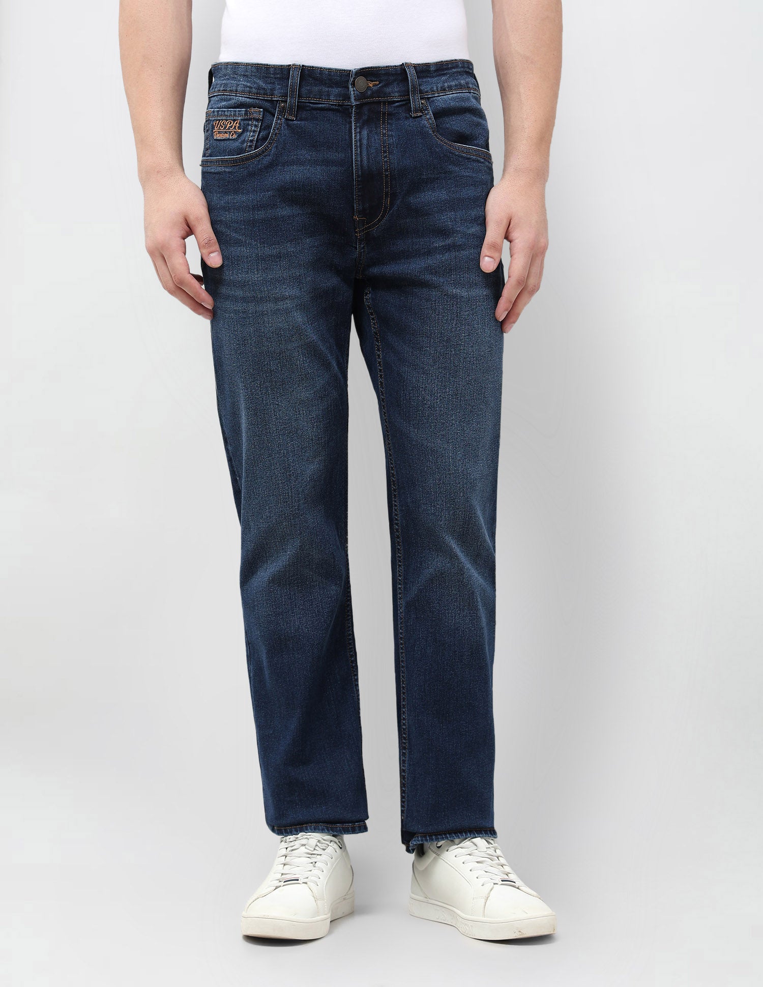 Harold Slim Straight Fit Blue Jeans Indigo - U.S. Polo Assn. India | Large