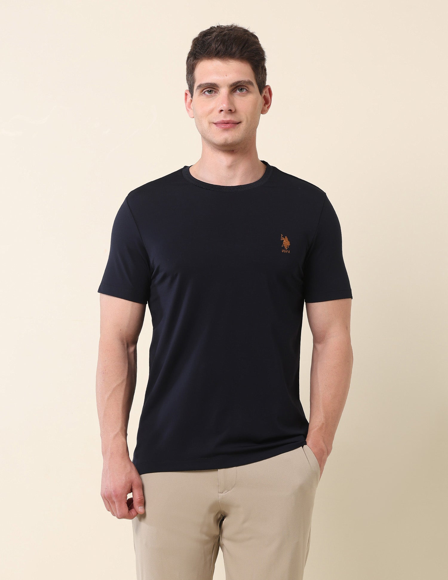 Slim Fit Classic T-Shirt Navy - U.S. Polo Assn. India | Large
