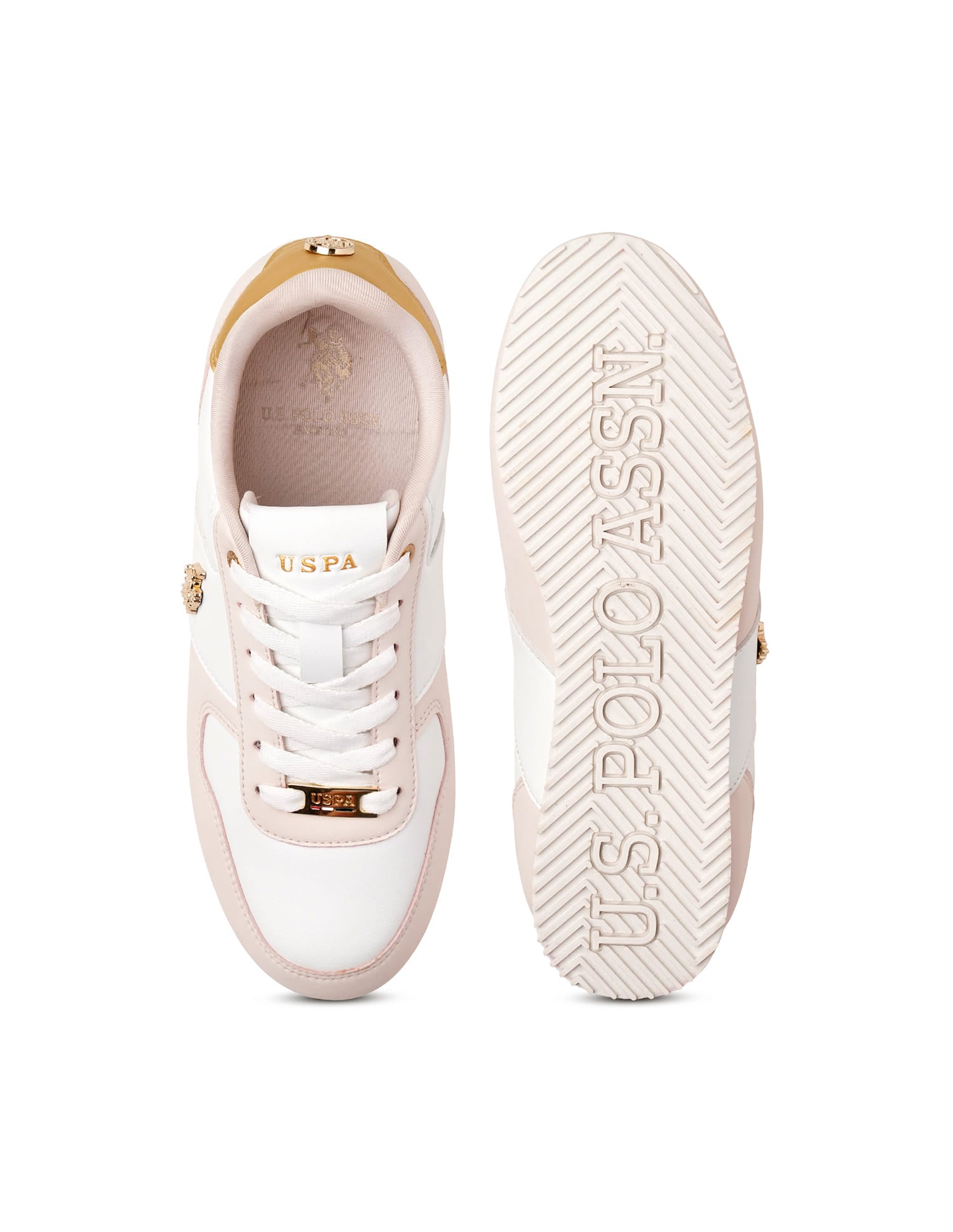 Women Round Toe Sorrento 2.0 Sneakers Cream - U.S. Polo Assn. India | Large