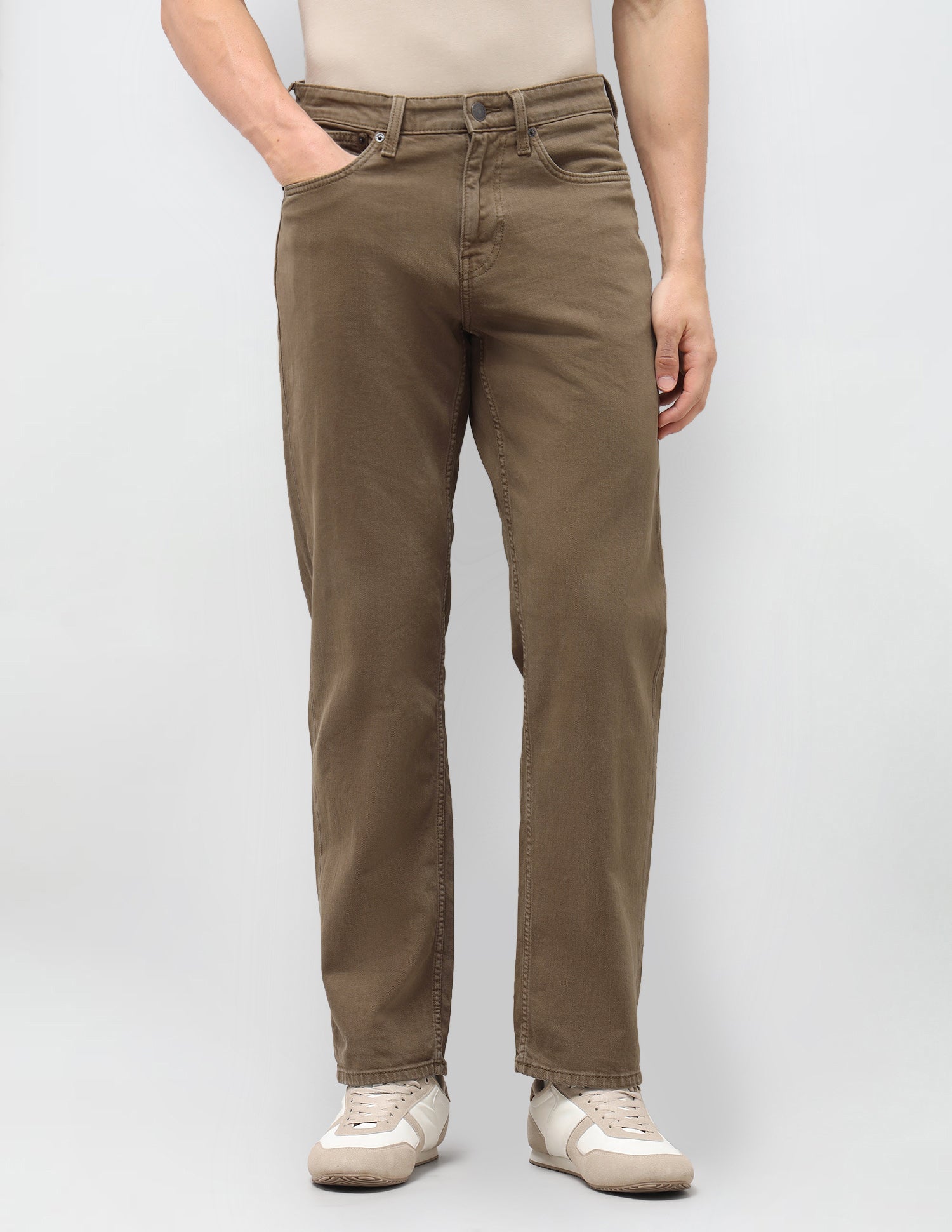 Shawn Relaxed Fit Brown Jeans Brown - U.S. Polo Assn. India | Large