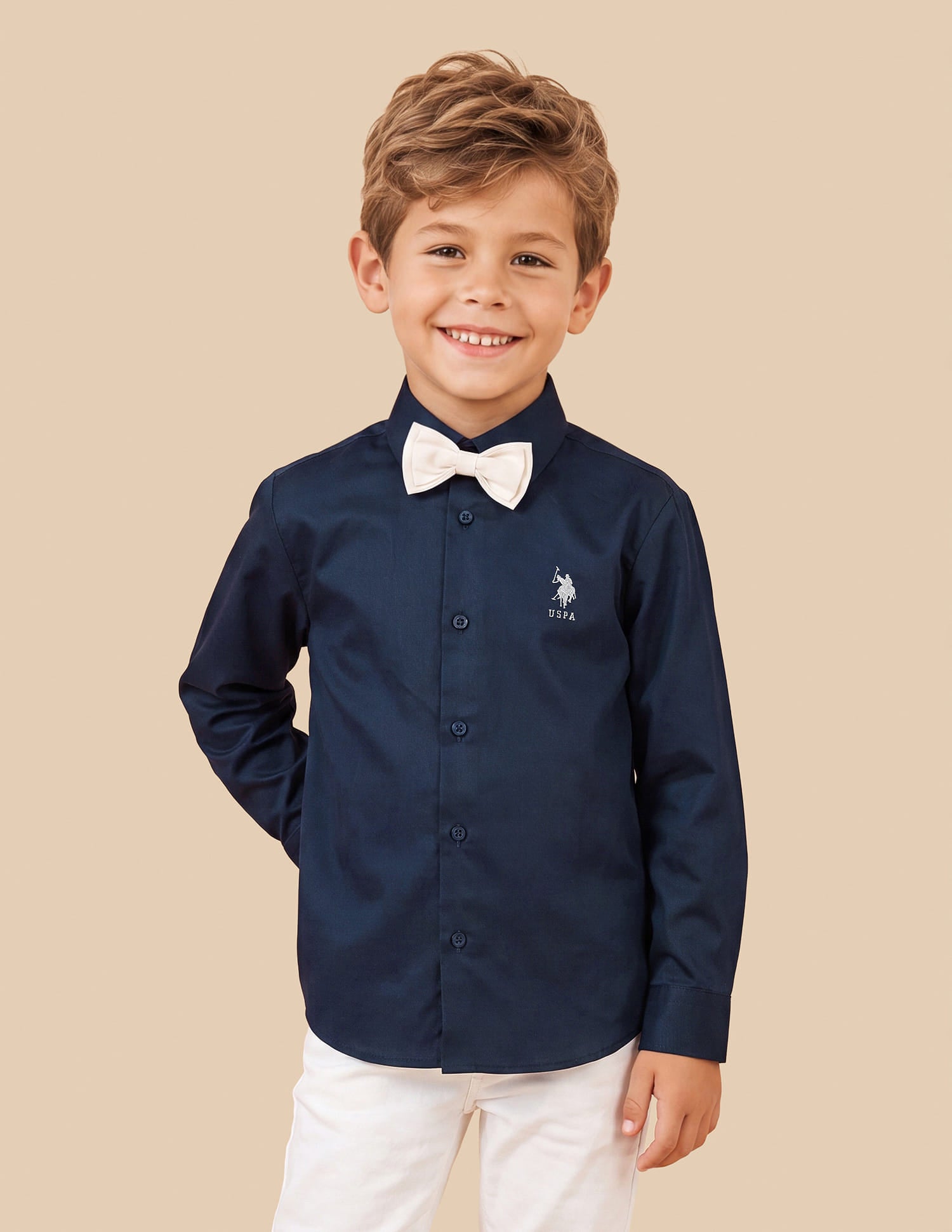 Satin Regular Fit Shirt Blue - U.S. Polo Assn. India | Large