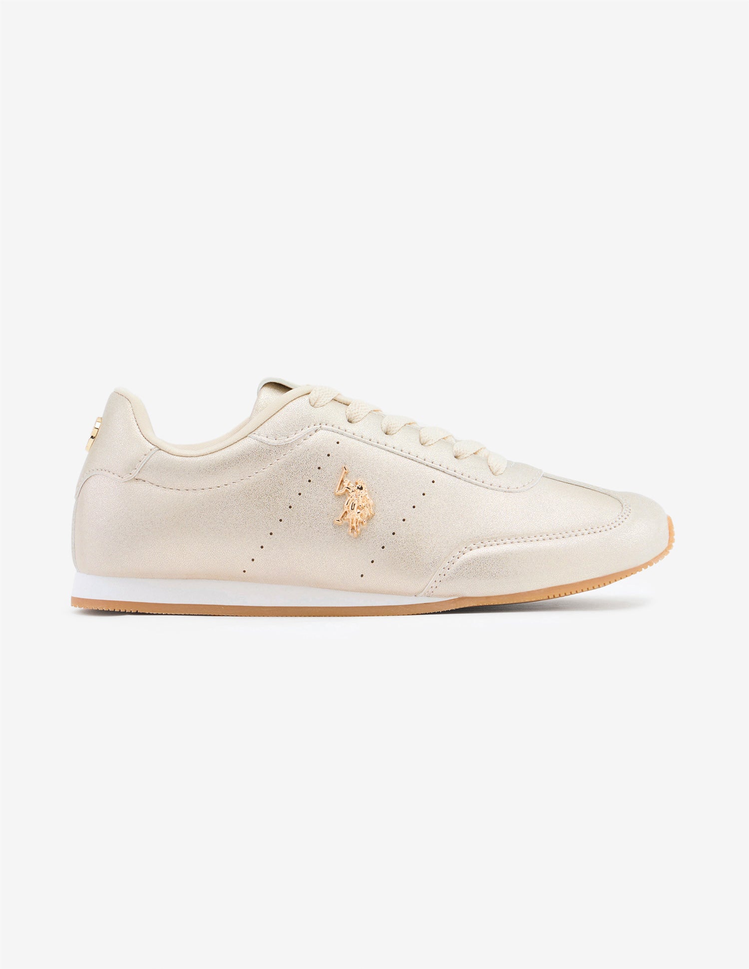 Amelise Lace-Ups Sneakers Gold - U.S. Polo Assn. India | Large