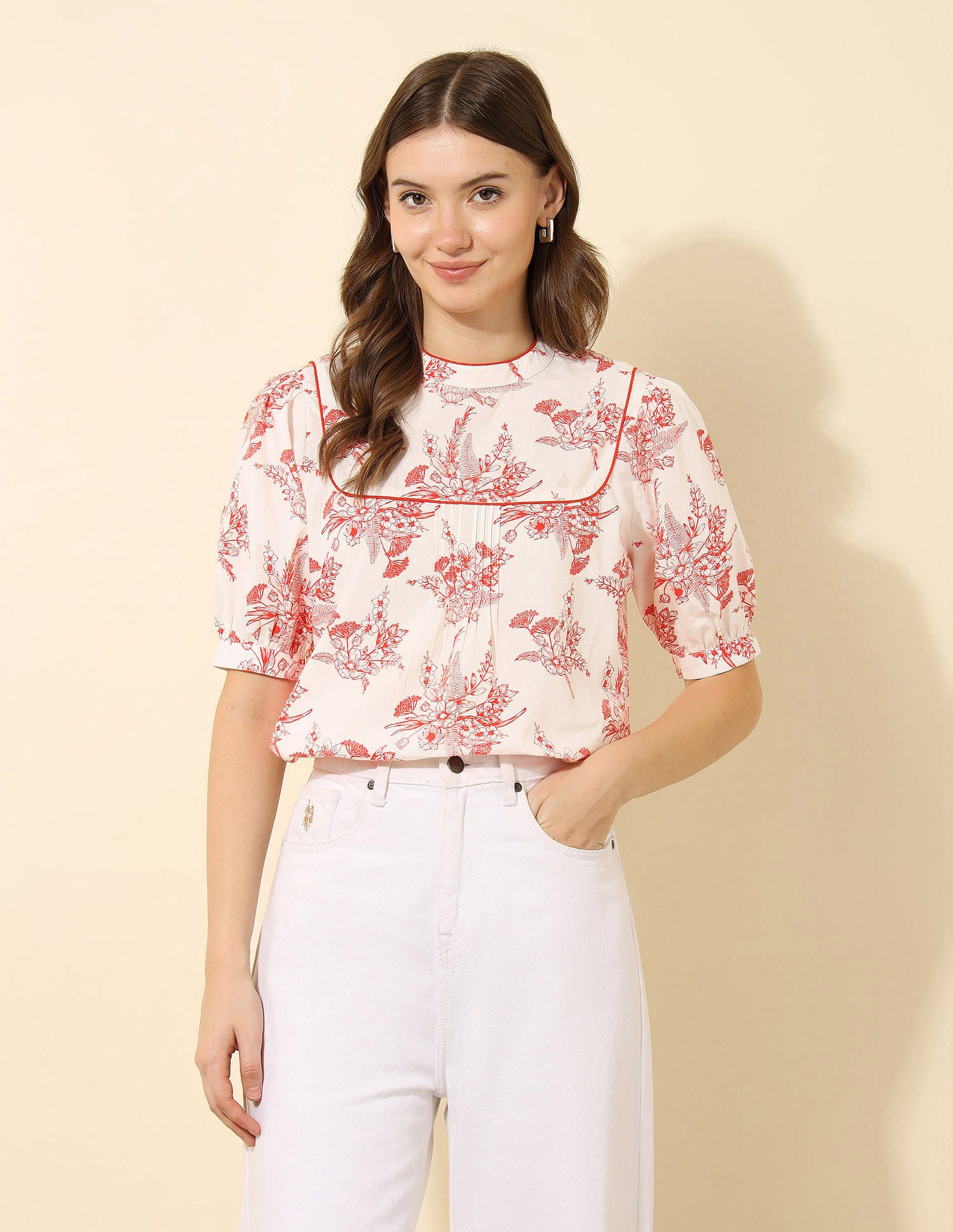 Floral Printed Top Multi-colour - U.S. Polo Assn. India | Large