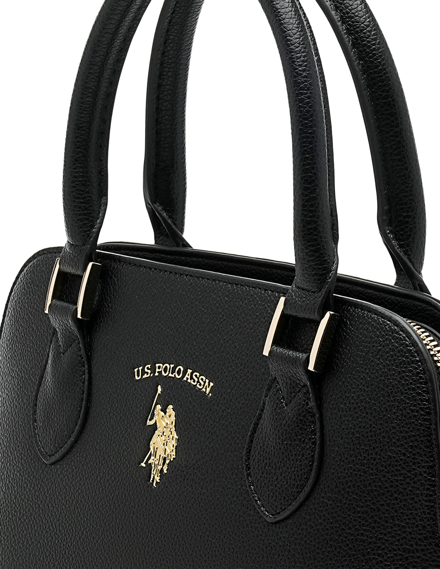 Beth Monogram Dome Handbag Black - U.S. POLO ASSN. | Large