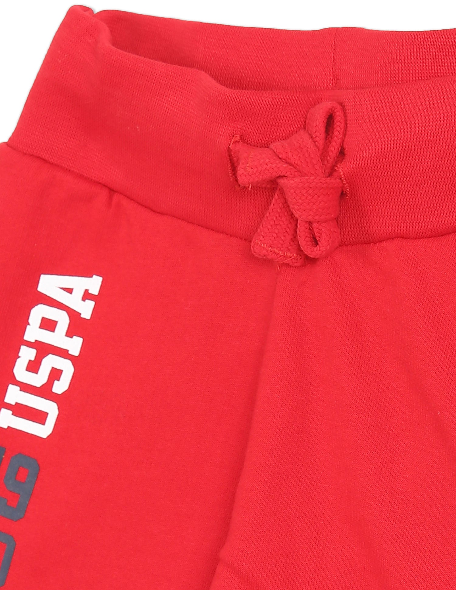 Boys Assorted Mid Rise Knit Shorts - Pack Of 2 Grey and Red - U.S. Polo Assn. India | Large