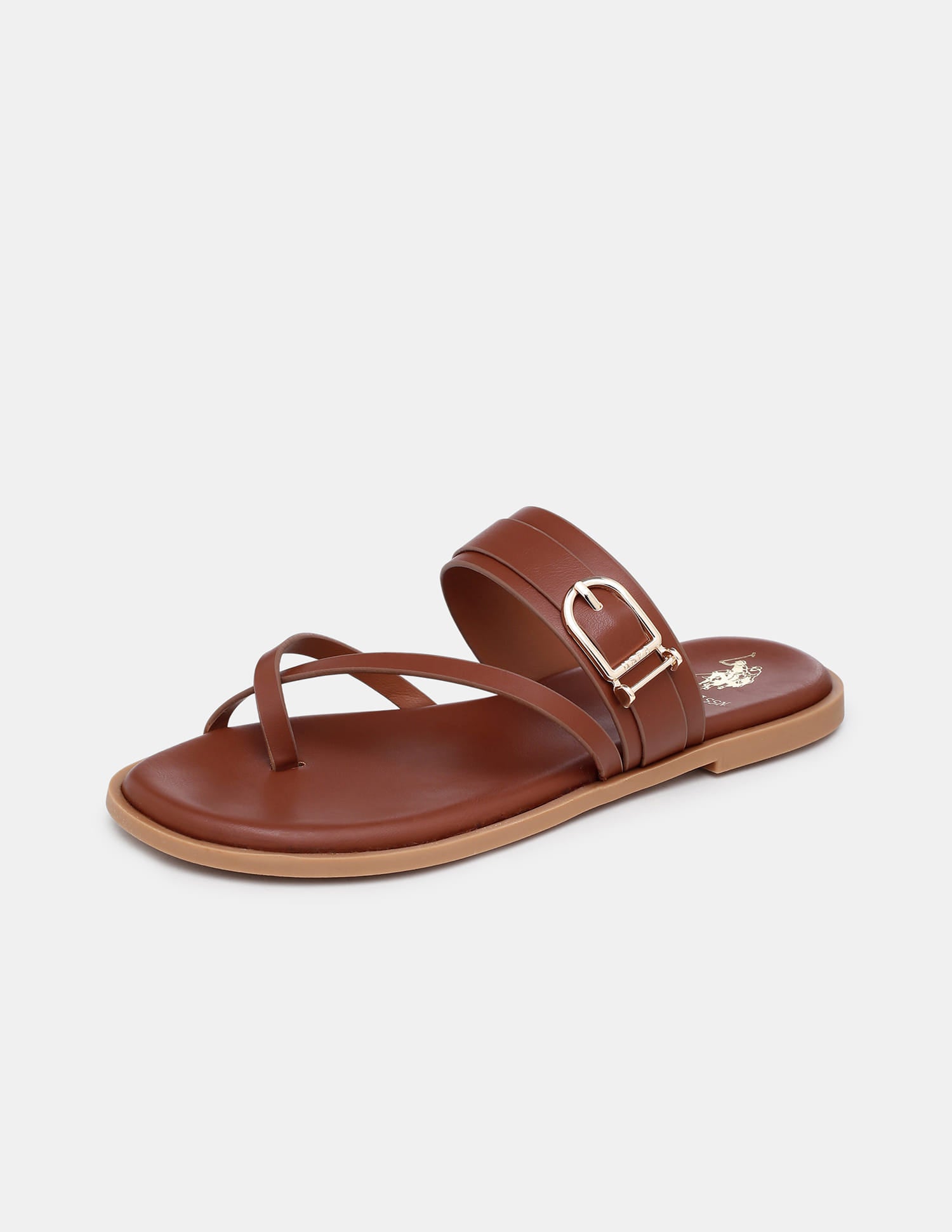 Women Relien One Toe Sandals Tan - U.S. Polo Assn. India | Large