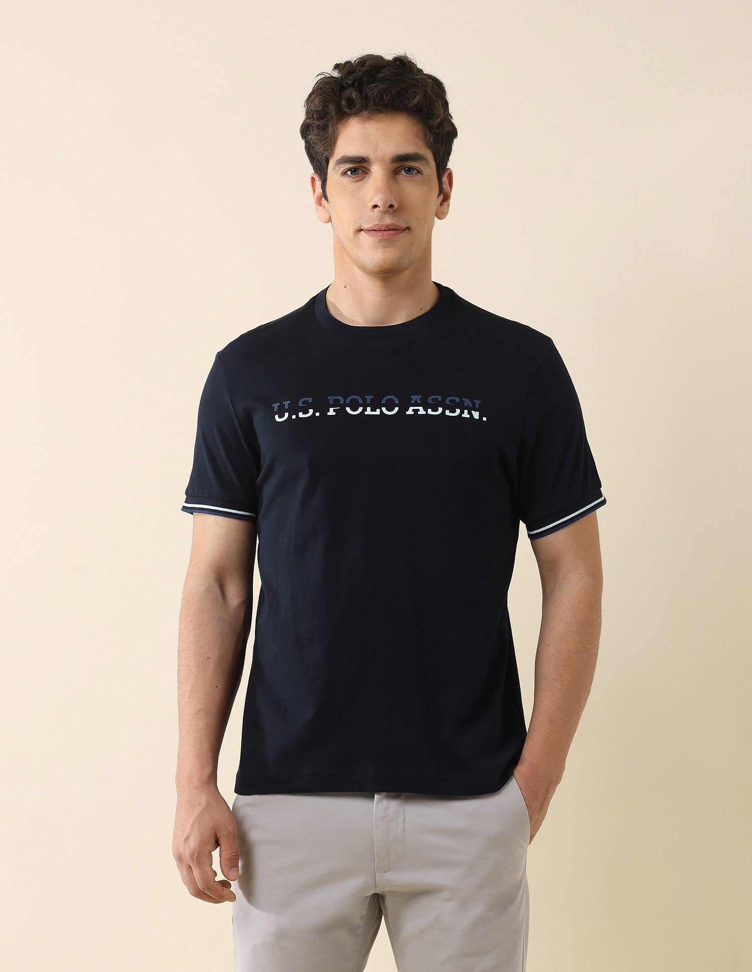 Slim Fit Classic T-Shirt Navy - U.S. POLO ASSN. | Large