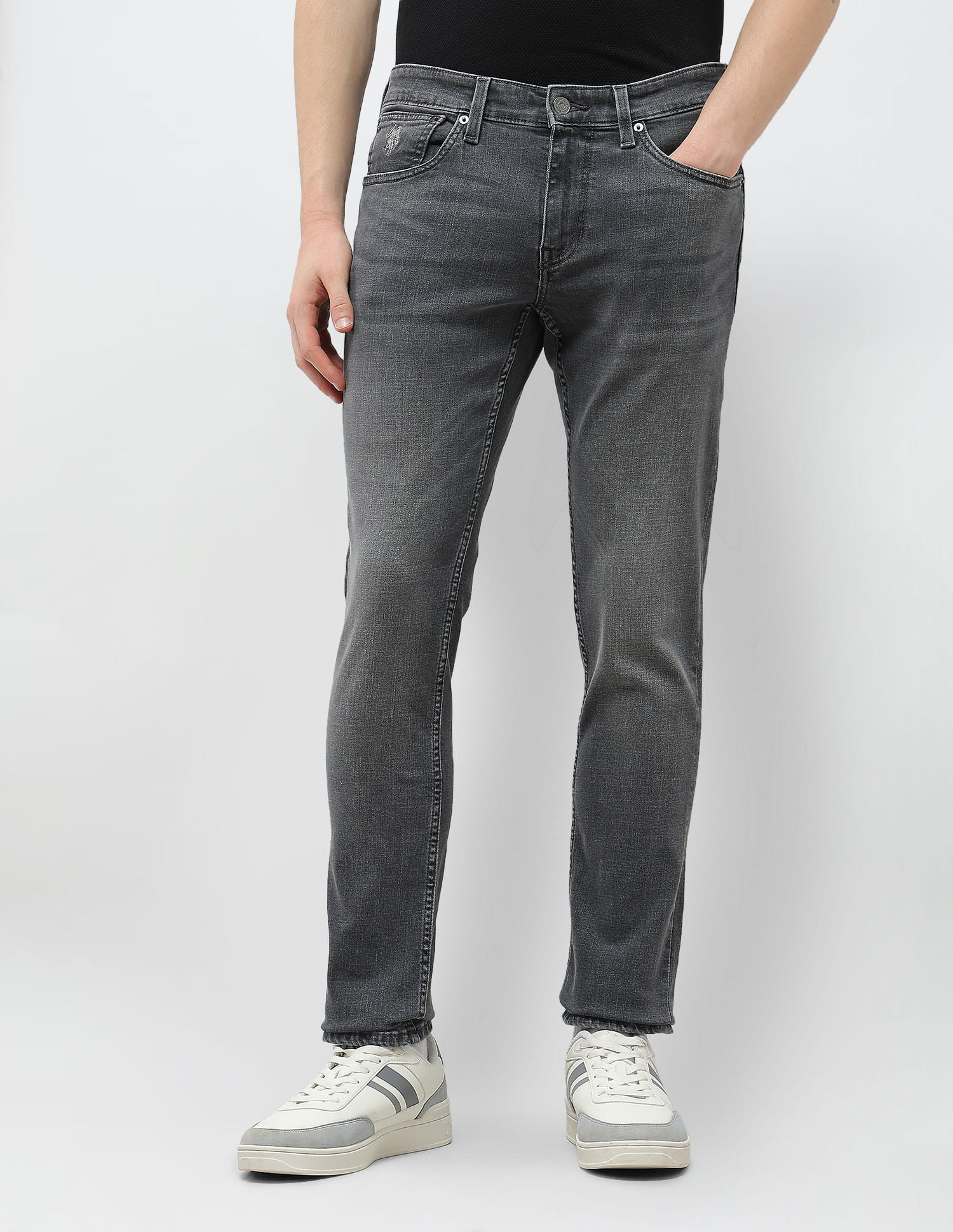 Brandon Slim-Tapered Fit Jeans Grey - U.S. Polo Assn. India | Large