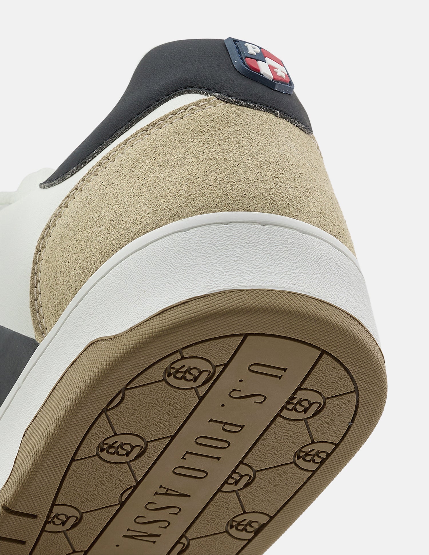 Colour Blocked Finley Suede Sneakers Beige - U.S. Polo Assn. India | Large