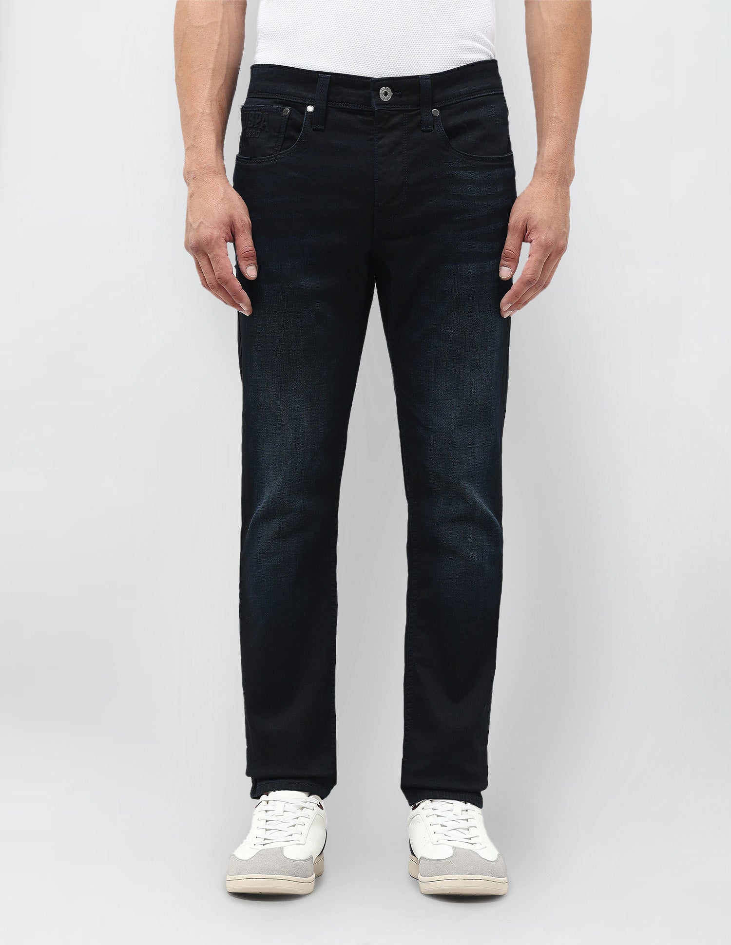 Regallo Skinny Fit Blue Jeans Dark Blue - U.S. Polo Assn. India | Large