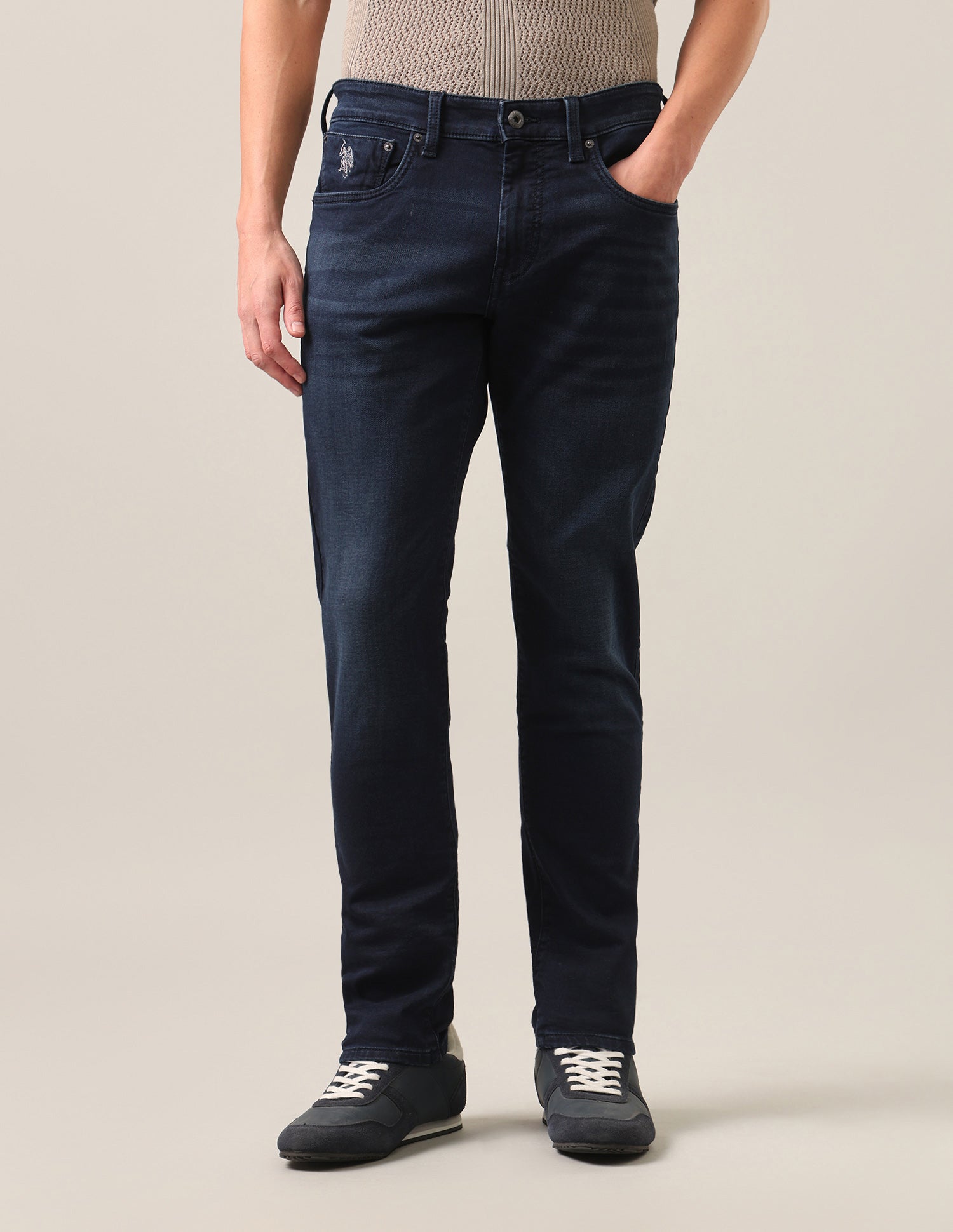 Brandon Slim-Tapered Fit Blue Jeans Dark Blue - U.S. Polo Assn. India | Large