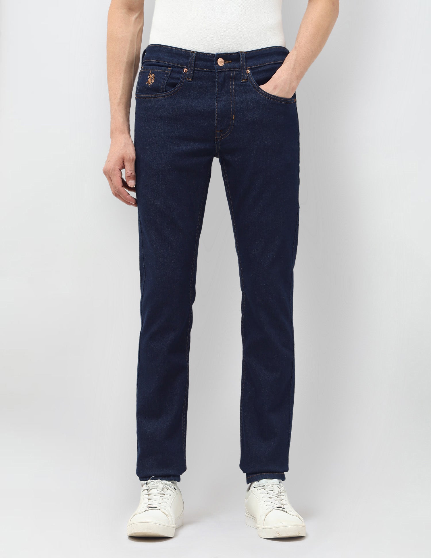 Regallo Skinny Fit Blue Jeans Indigo - U.S. Polo Assn. India | Large