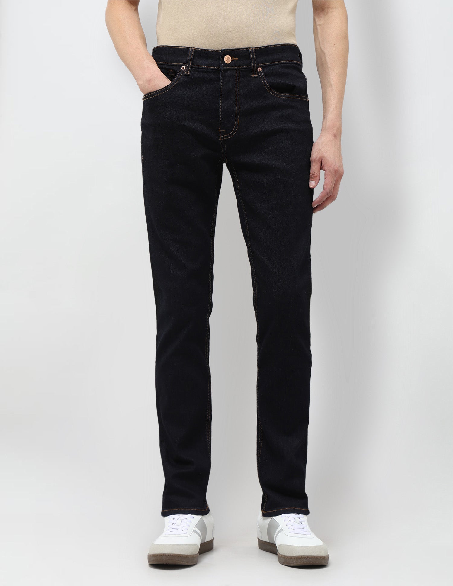 Brandon Slim Tapered Fit Blue Jeans Dark Indigo - U.S. POLO ASSN. | Large