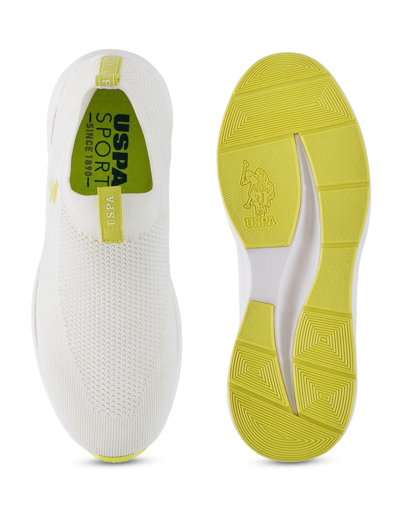 Men Duncun 5.0 Off White Uspa Sport  Sneaker Slip On White - U.S. Polo Assn. India | Large