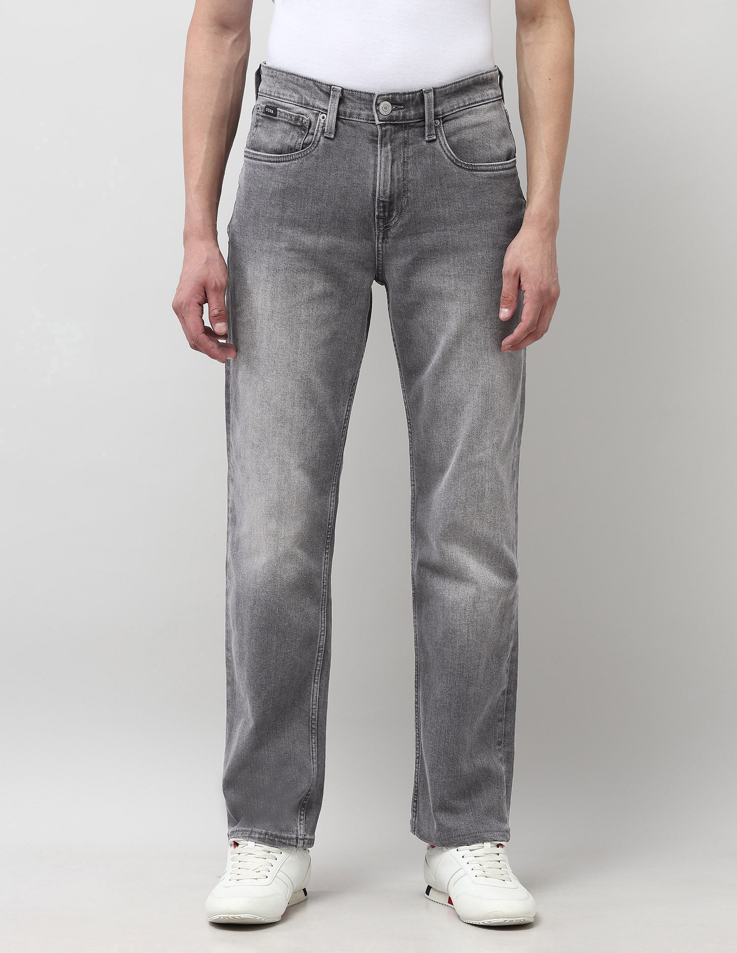 Shawn Relaxed Fit Grey Jeans Dark Grey - U.S. POLO ASSN. | Large