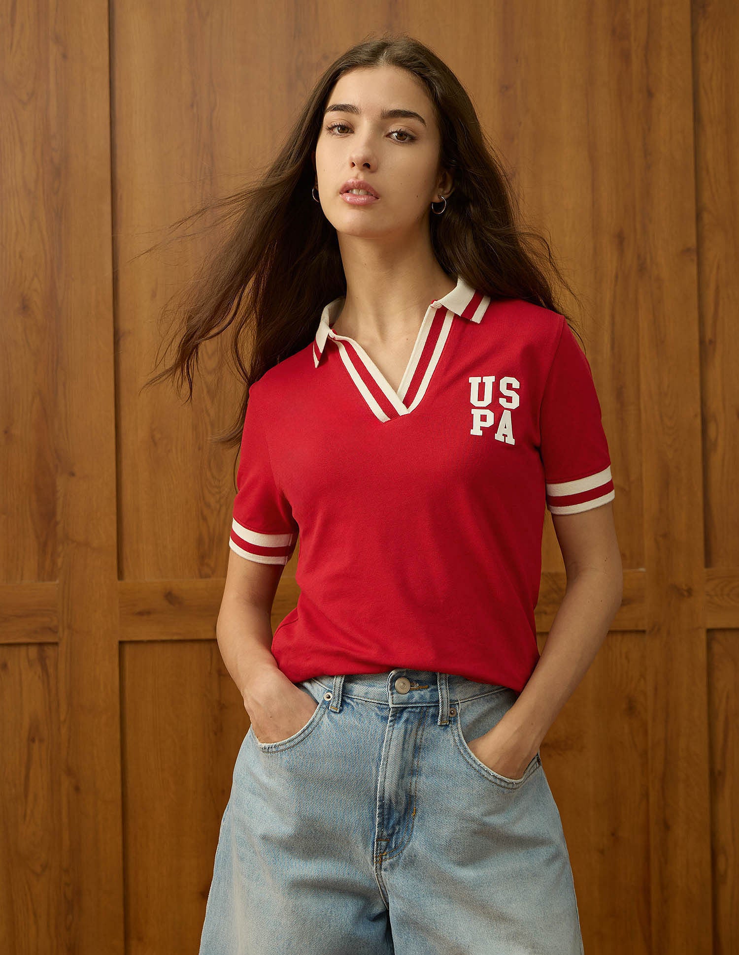 Regular Fit Solid Polo Shirt Red - U.S. POLO ASSN. | Large