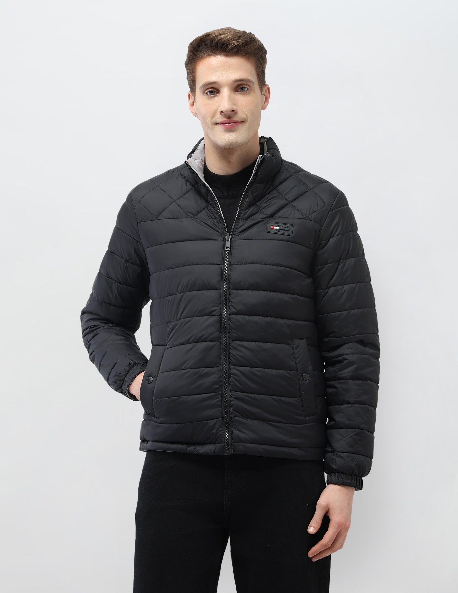 Reversible Puffer Jacket Black - U.S. Polo Assn. India | Large