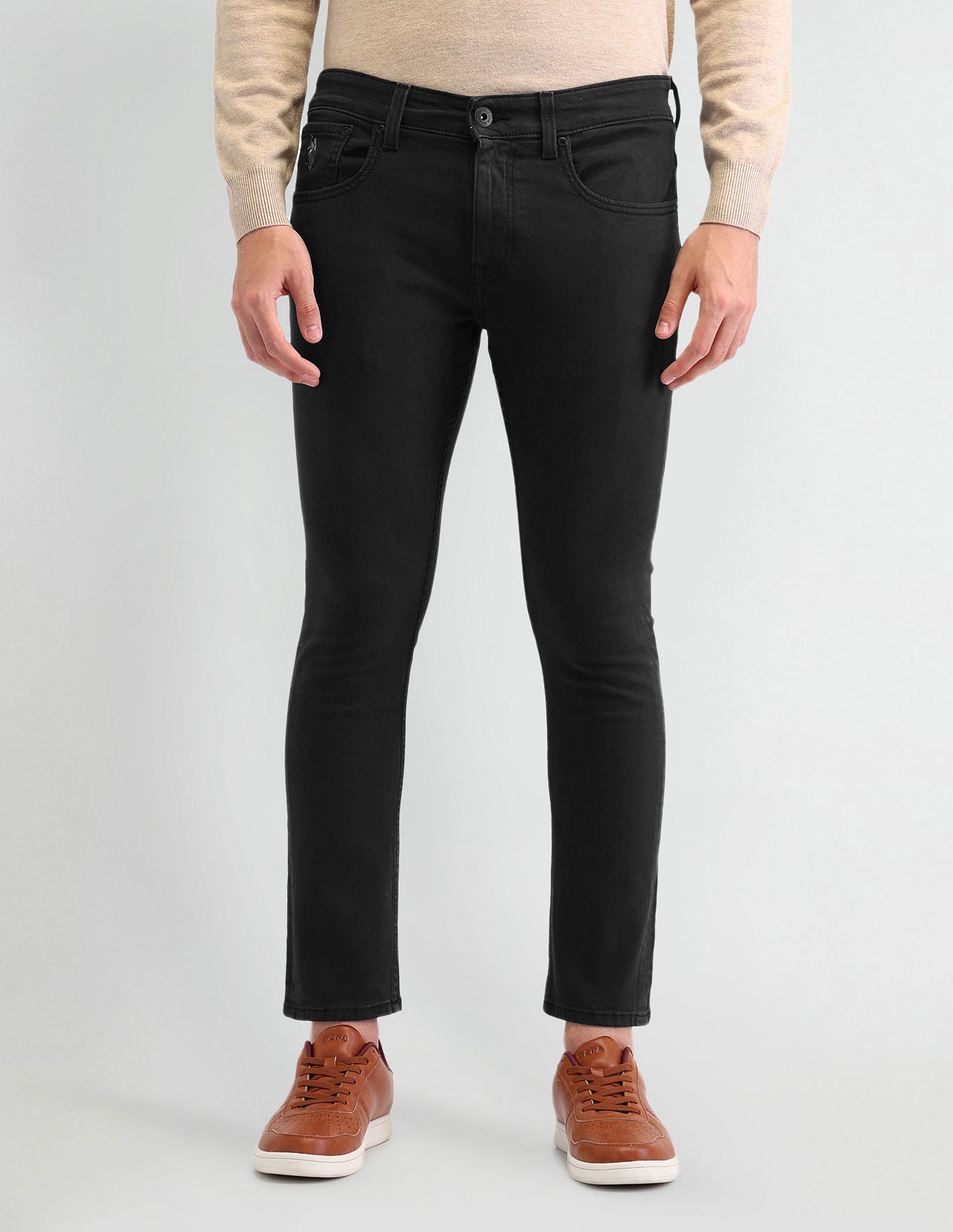 Henry Cropped Fit Jeans Black - U.S. Polo Assn. India | Large