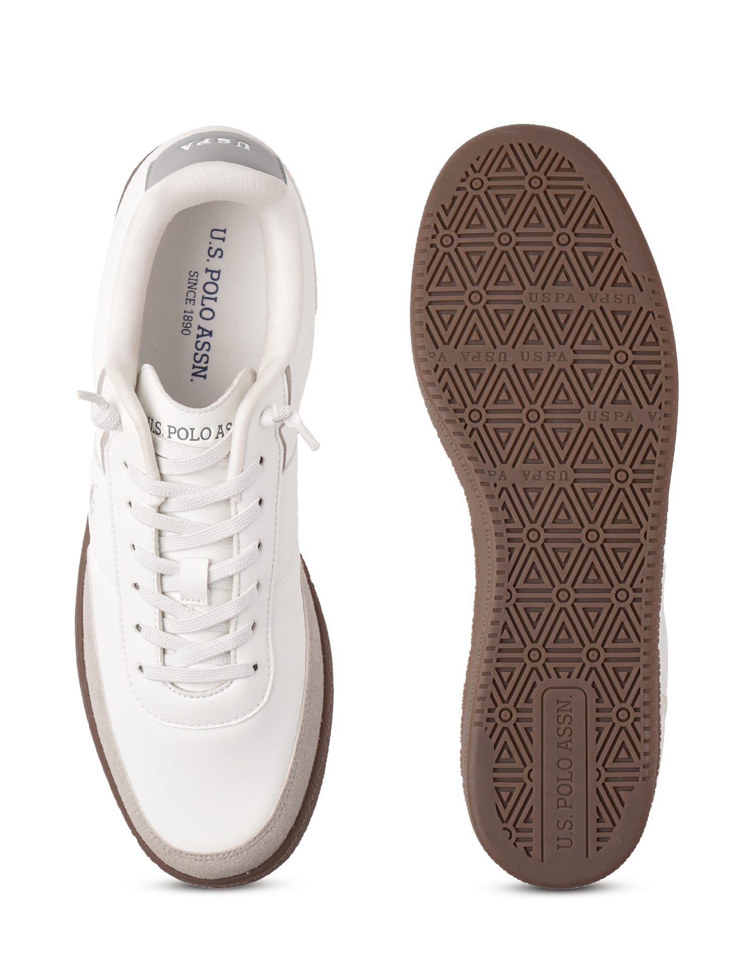 Men Milton Colourblocked Sneakers White - U.S. Polo Assn. India | Large