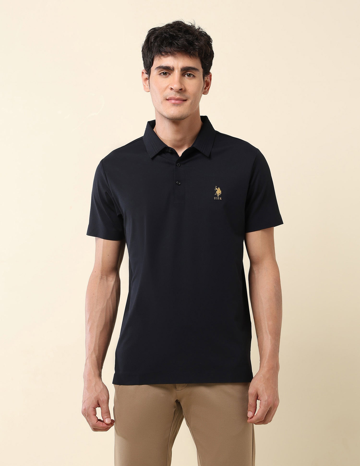 Slim Fit Gentlemans Club Polo Shirt Navy - U.S. Polo Assn. India | Large