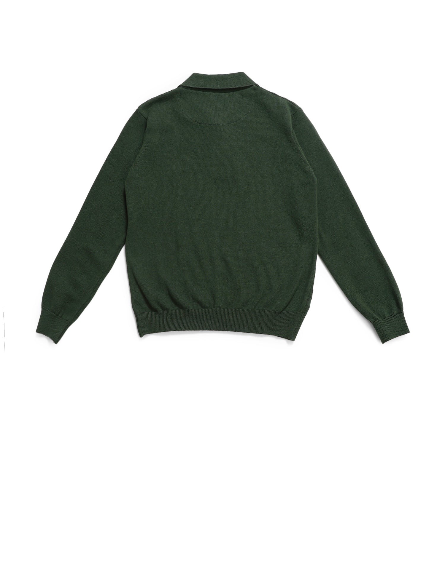 Boys Textured Regular Fit Sweater Dark Green - U.S. POLO ASSN. | Large