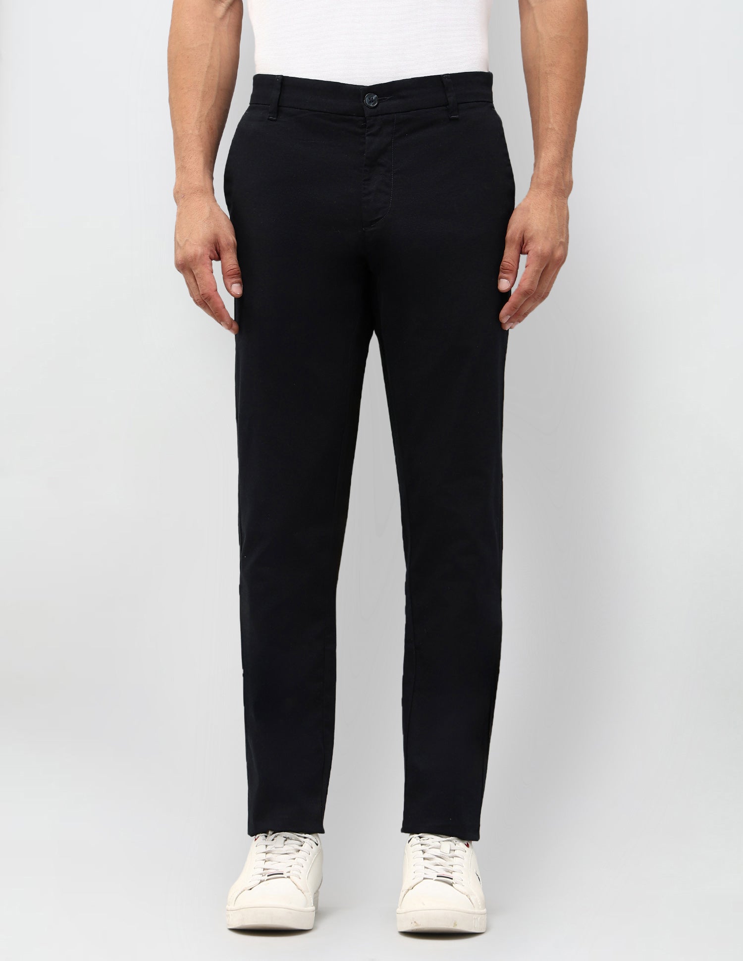 Dobby Denver Slim Fit Trousers Navy - U.S. POLO ASSN. | Large