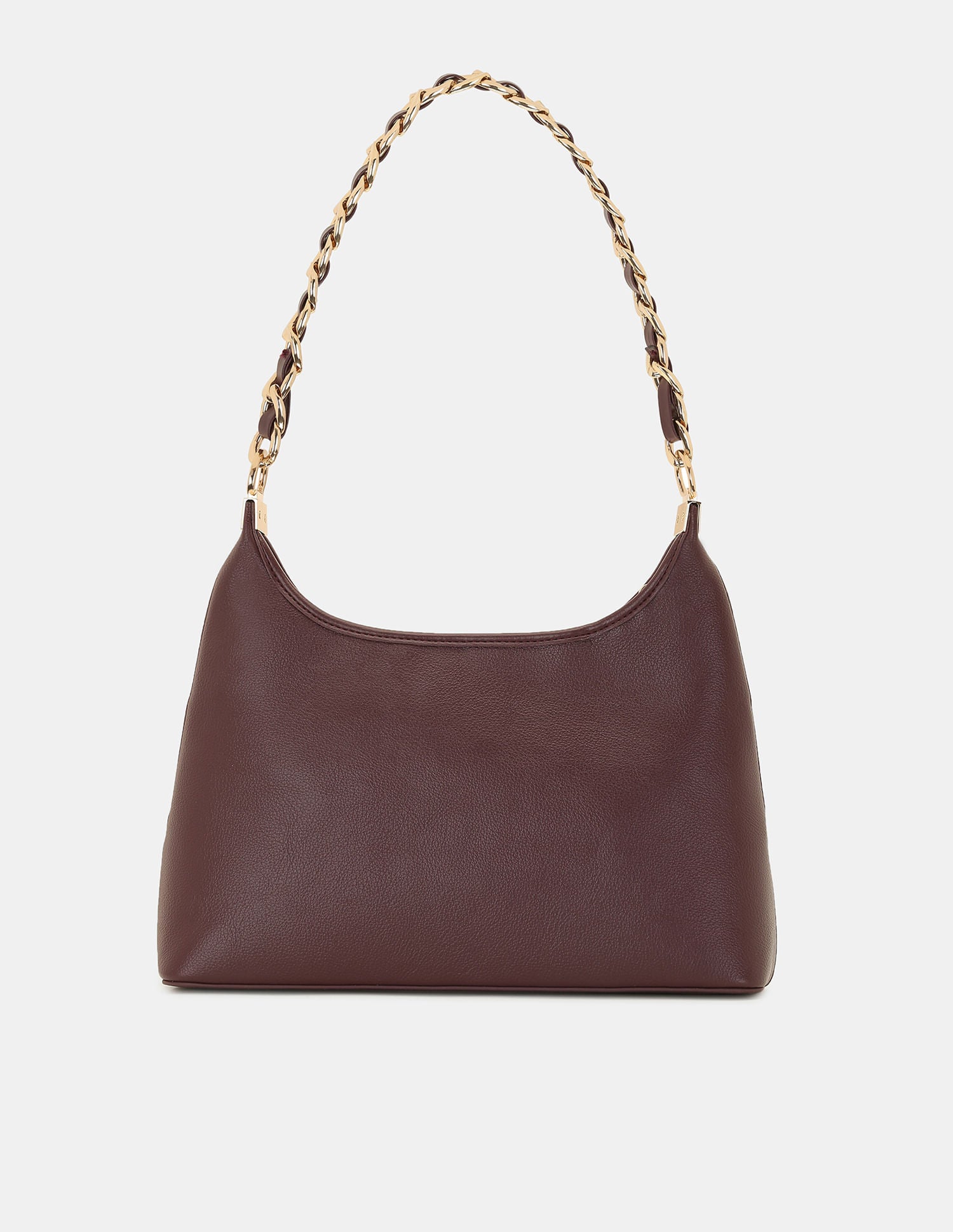 Women Babie Shoulder Bag with Woven Texture Burgundy - U.S. POLO ASSN. | Large