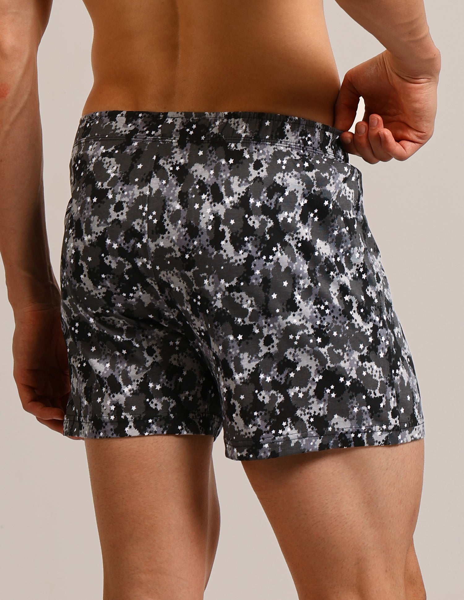 Pure Cotton OEX01 Boxers - Pack Of 2 Black and Grey - U.S. Polo Assn. India | Large
