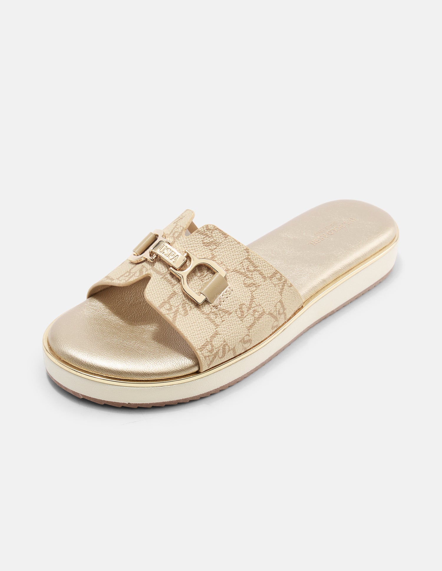 Monogram Viha Sandals Beige - U.S. Polo Assn. India | Large