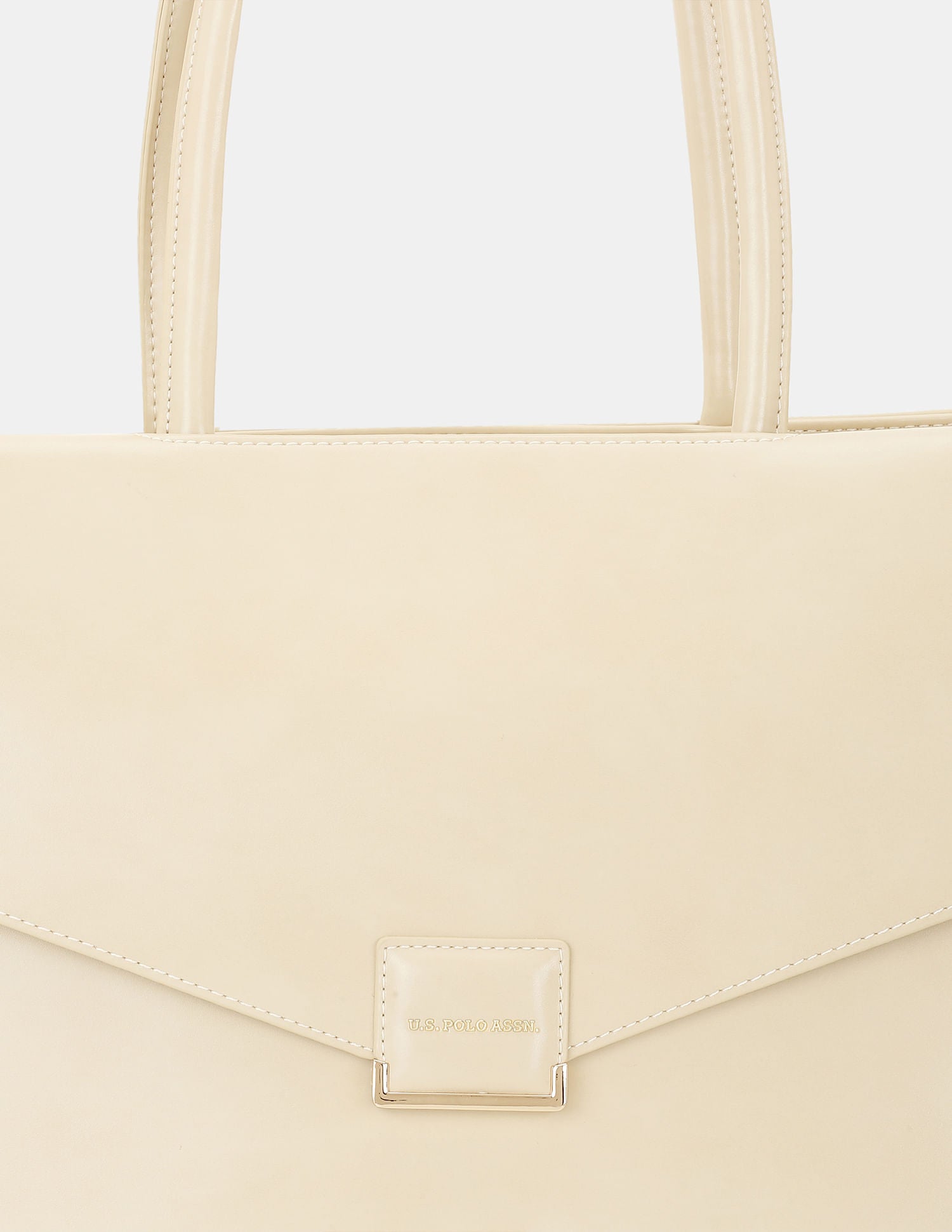 Women Belle Tote Bag with laptop compartment Beige - U.S. POLO ASSN. | Large