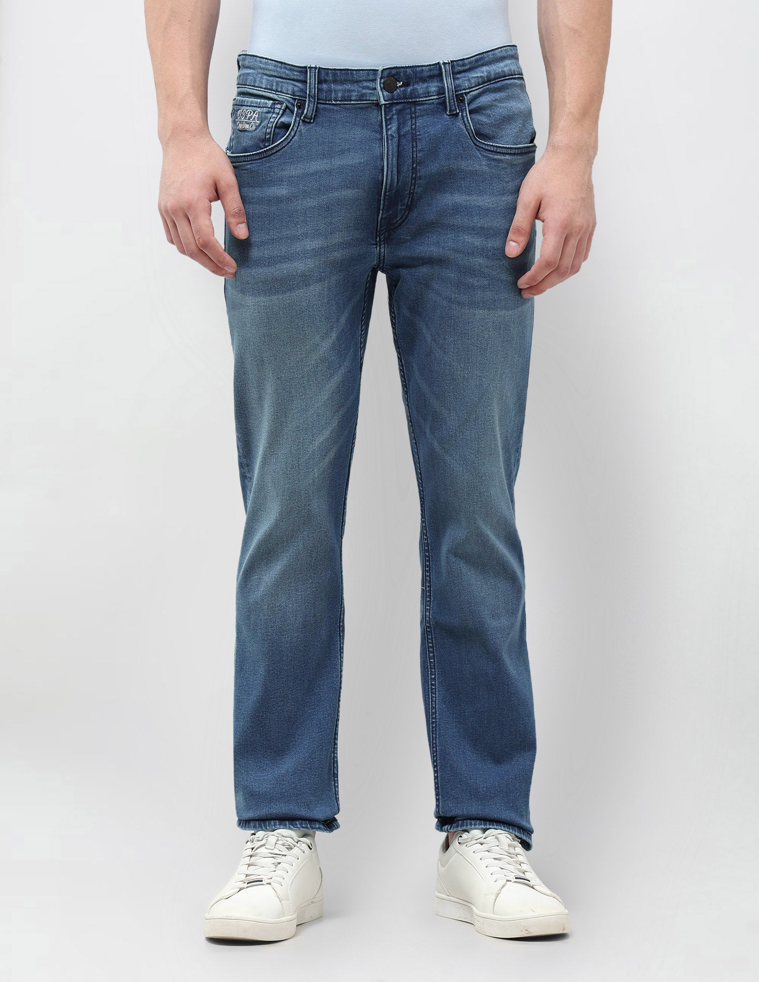 Harold Slim Straight Fit Blue Jeans Indigo - U.S. Polo Assn. India | Large