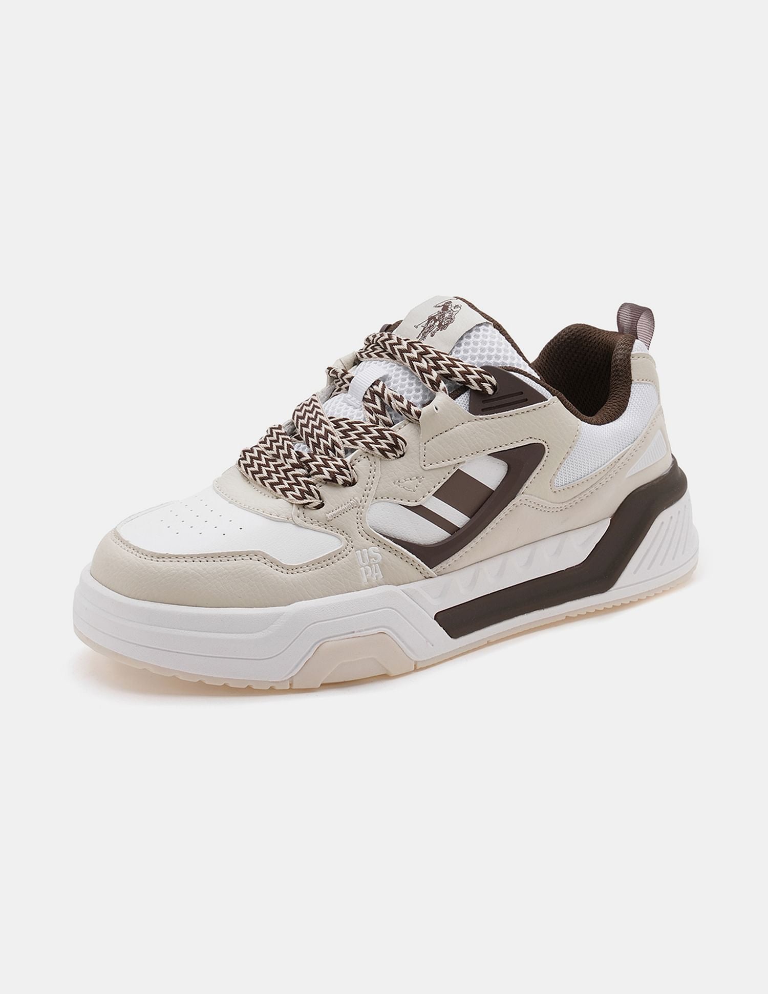 Men Damen Colour Blocked Sneakers Beige - U.S. POLO ASSN. | Large