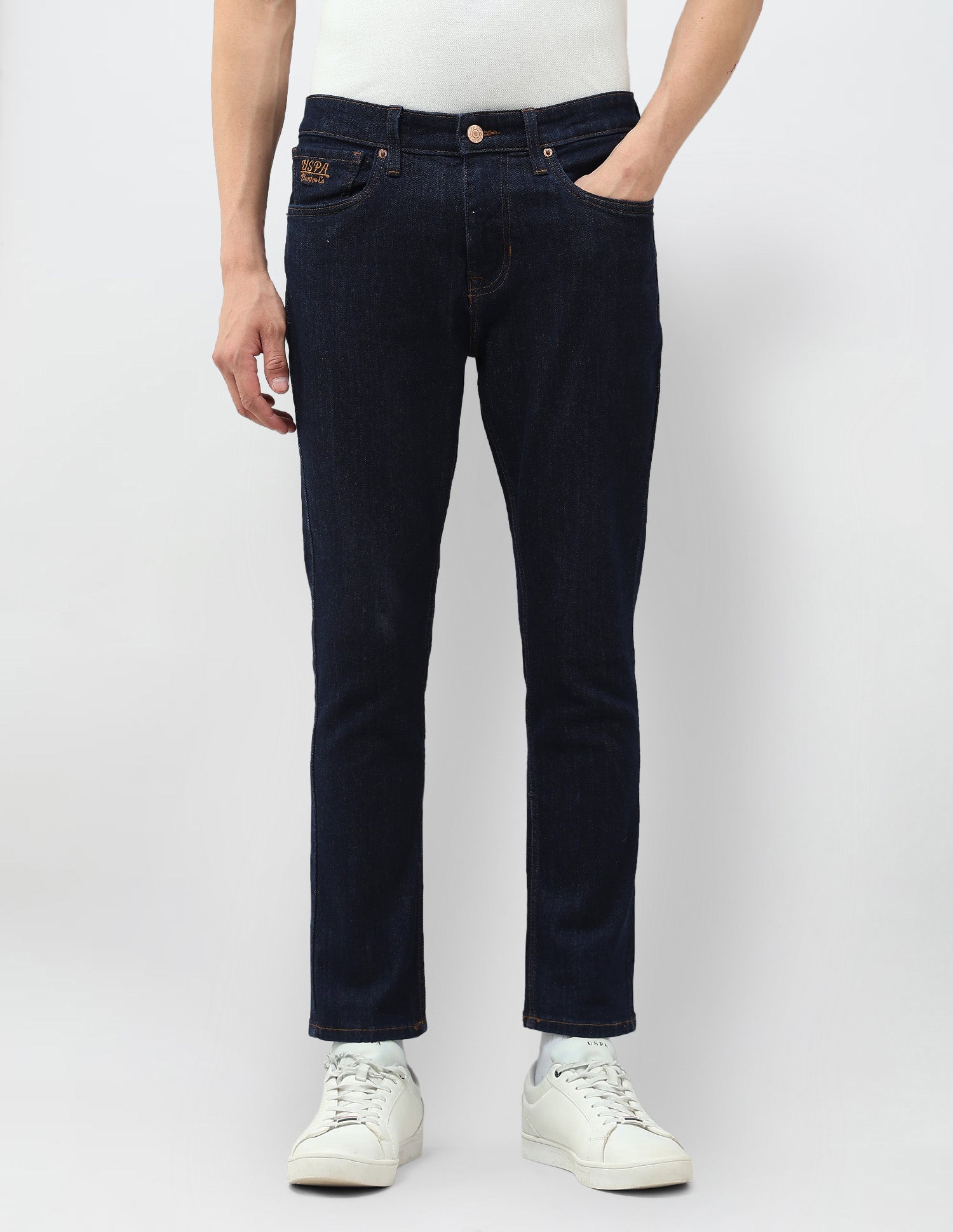 Henry Tapered Fit Blue Jeans Dark Blue - U.S. POLO ASSN. | Large