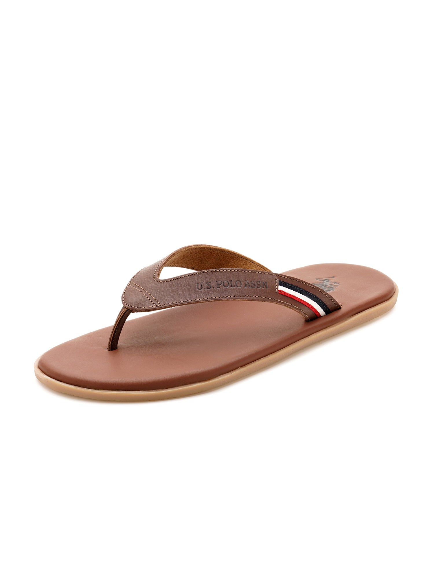Men Aura Flip Flops Brown - U.S. Polo Assn. India | Large