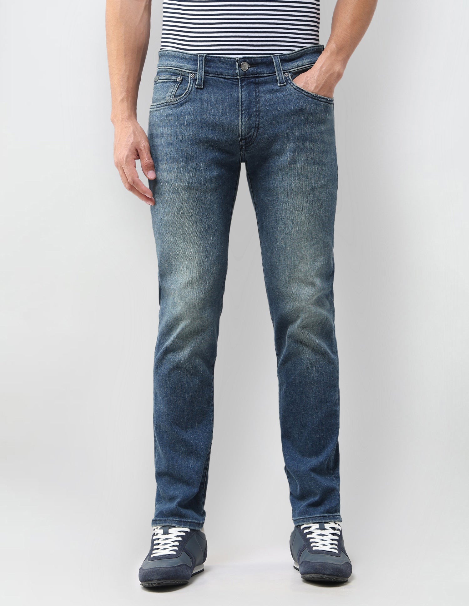 Brandon Slim Tapered Fit Grey Jeans Grey - U.S. Polo Assn. India | Large