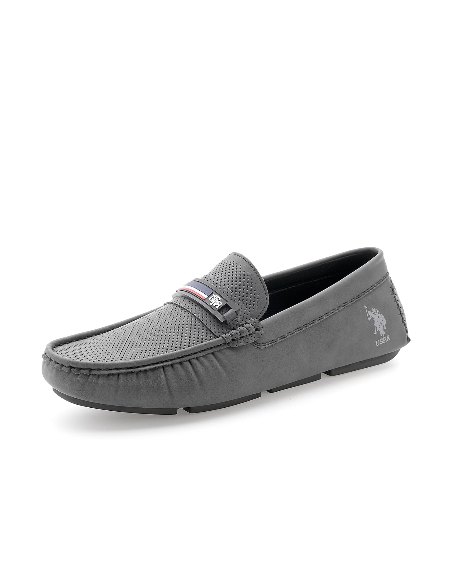 Men Solid Barnes 3.0 Slip On Shoes Black - U.S. Polo Assn. India | Large