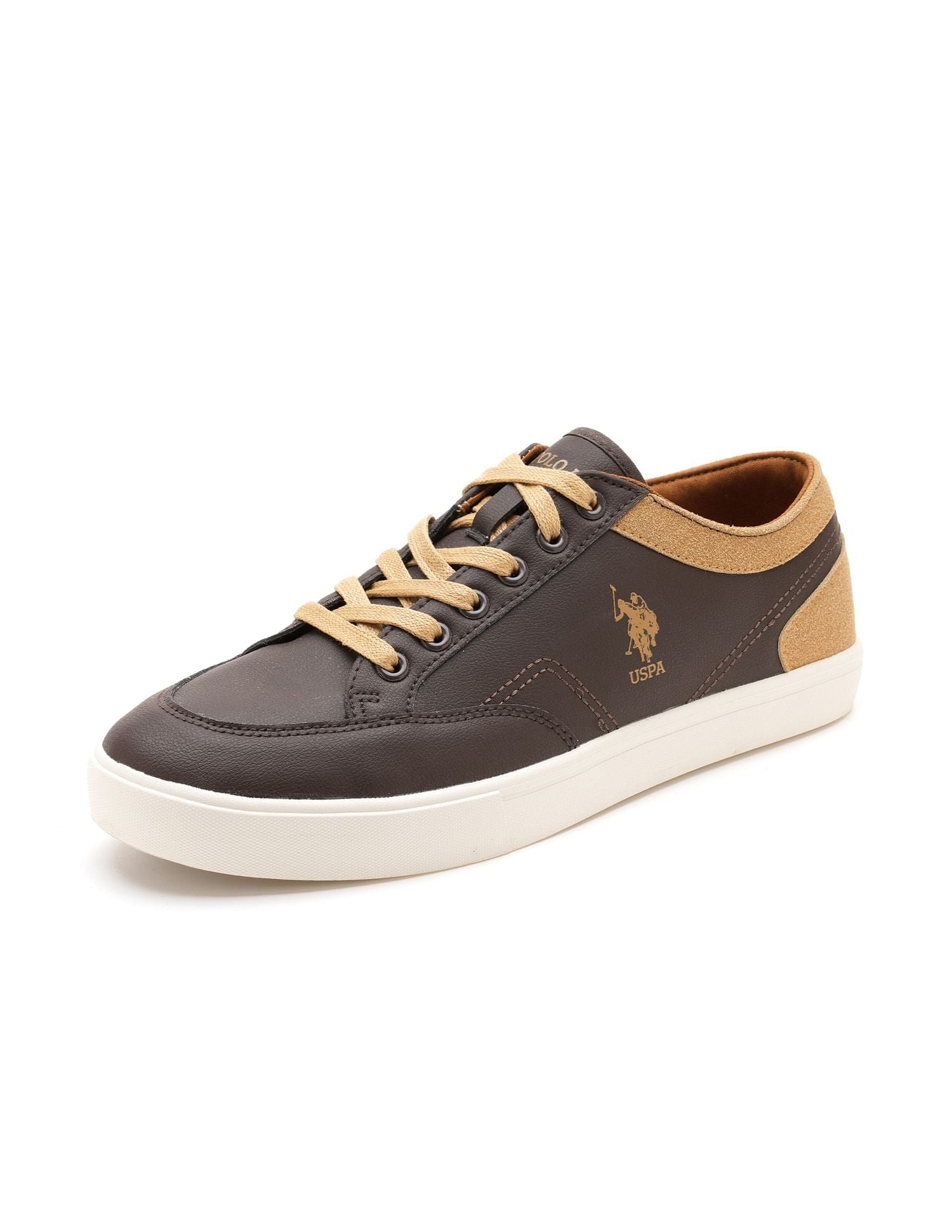 Men Monton 7.0 Colourblocked Sneakers Brown - U.S. POLO ASSN. | Large