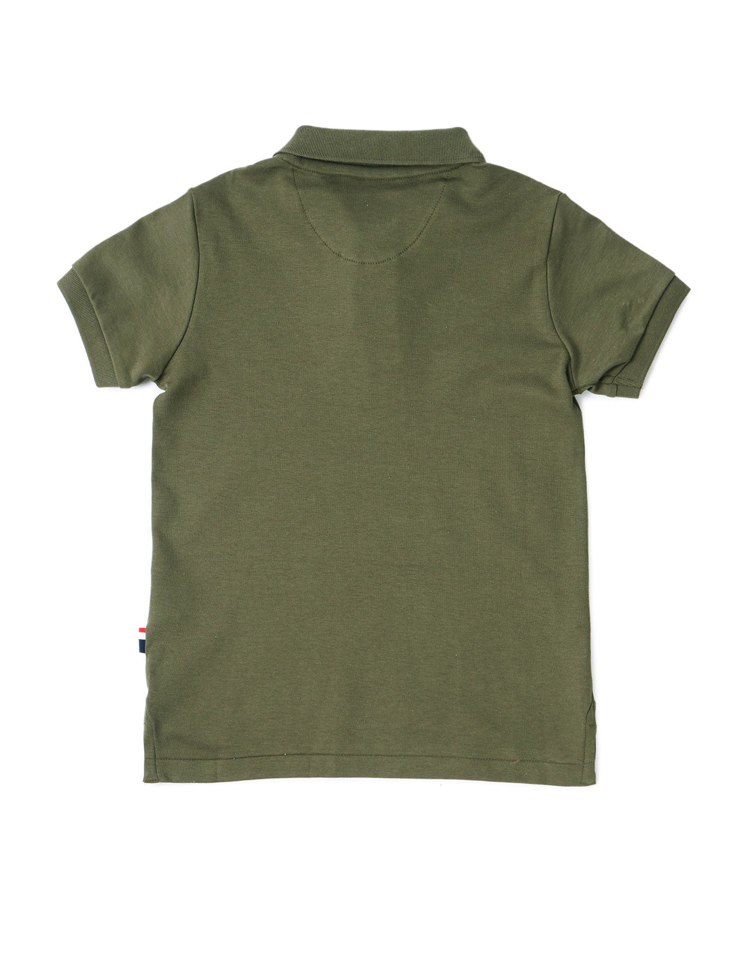 Boys Brand Printed Regular Fit Polo Shirt Olive - U.S. POLO ASSN. | Large
